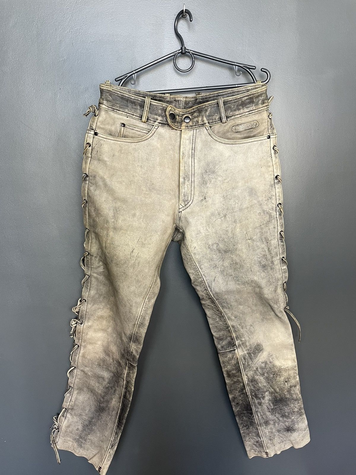 Leather Vintage Leather Pants Size US 30 / EU 46 - 1 Thumbnail