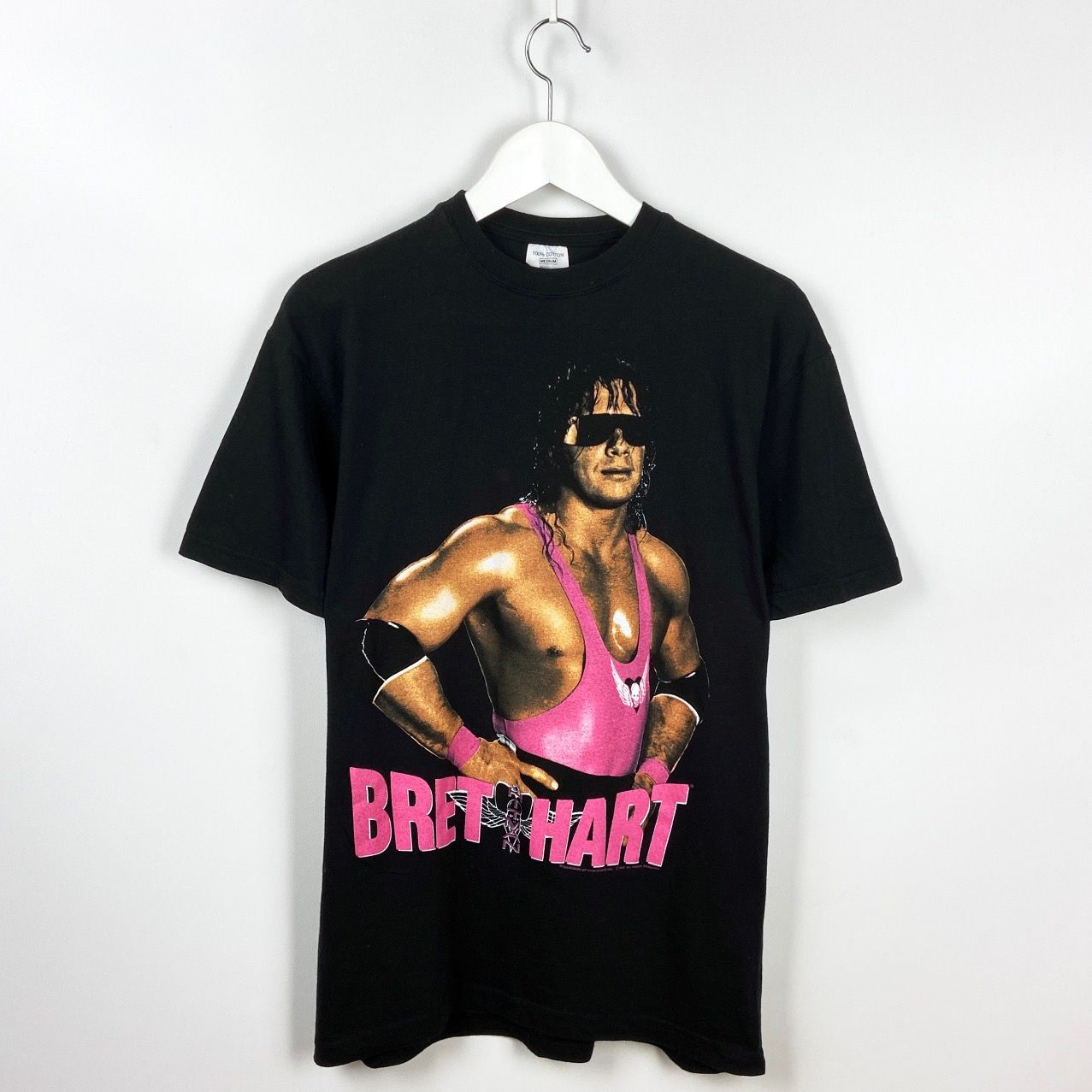 Pre-owned Vintage X Wwe Vintage 90's Bret Hart Wwe Rampage Wrestling Tee Travis Style In Black