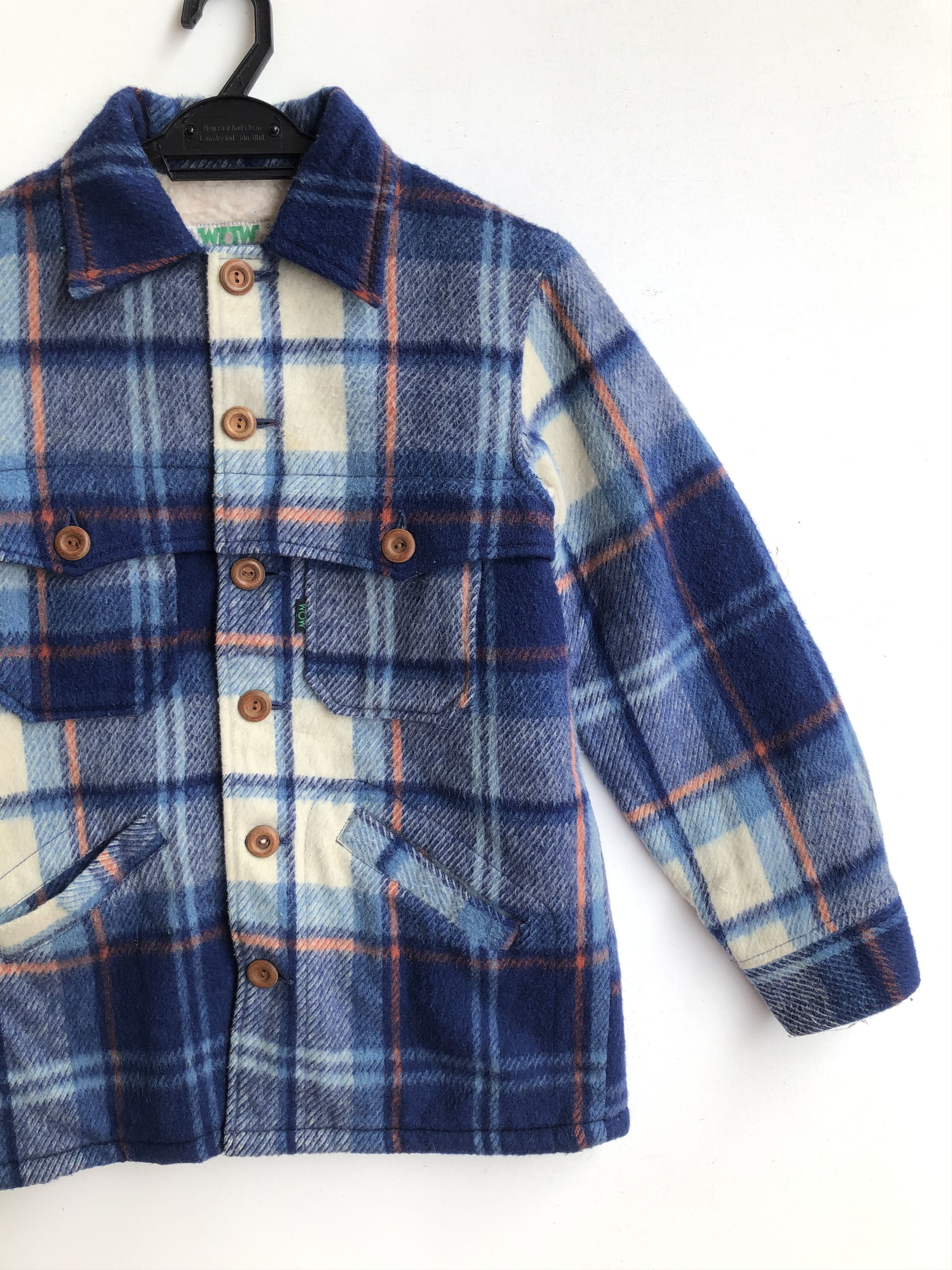 Japanese Brand × Vintage VINTAGE 80’S WOW TEIJIN WOOL FLANNEL SHEARLING JACKET Size US S / EU 44-46 / 1 - 4 Thumbnail