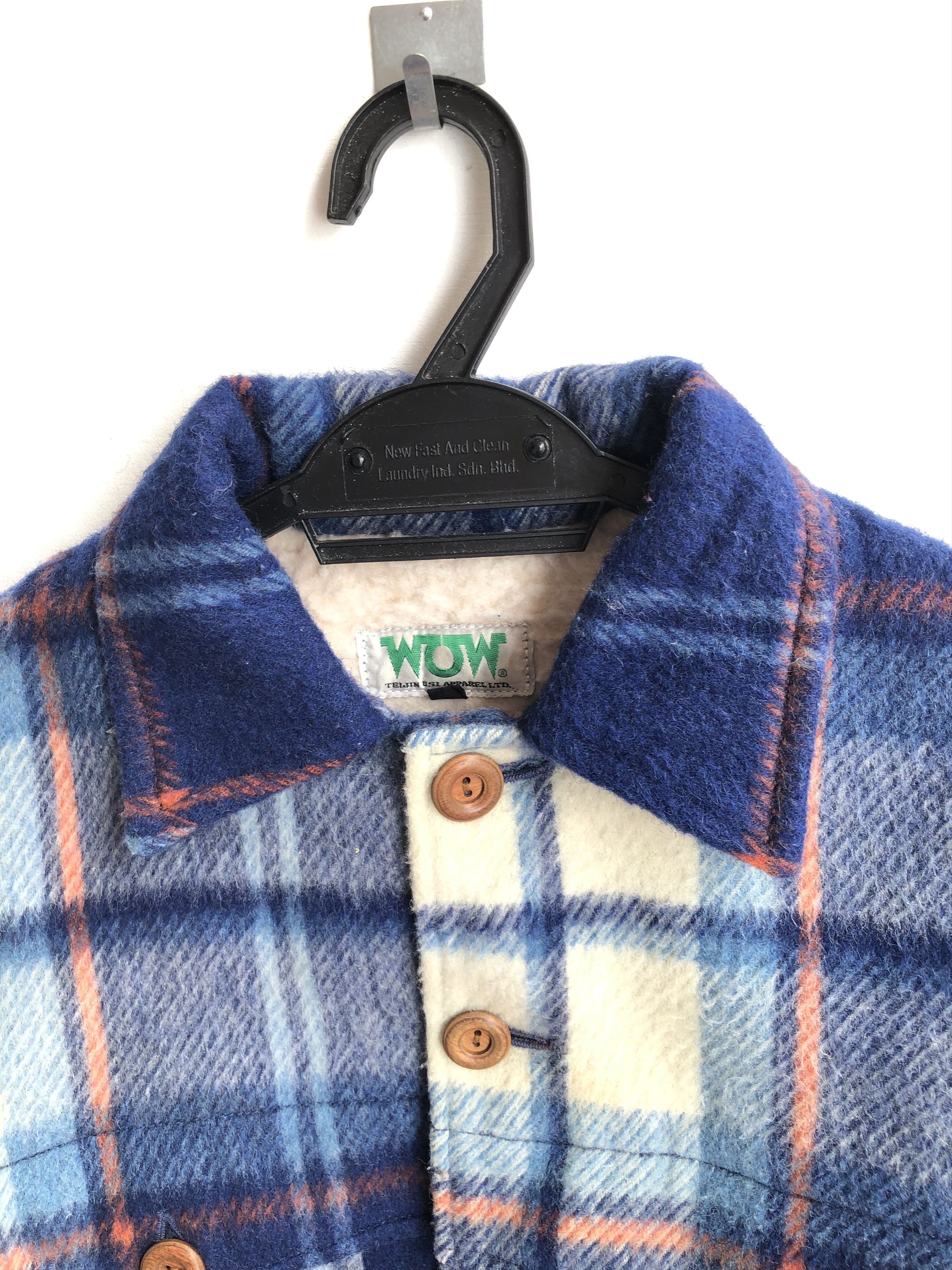 Japanese Brand × Vintage VINTAGE 80’S WOW TEIJIN WOOL FLANNEL SHEARLING JACKET Size US S / EU 44-46 / 1 - 7 Thumbnail