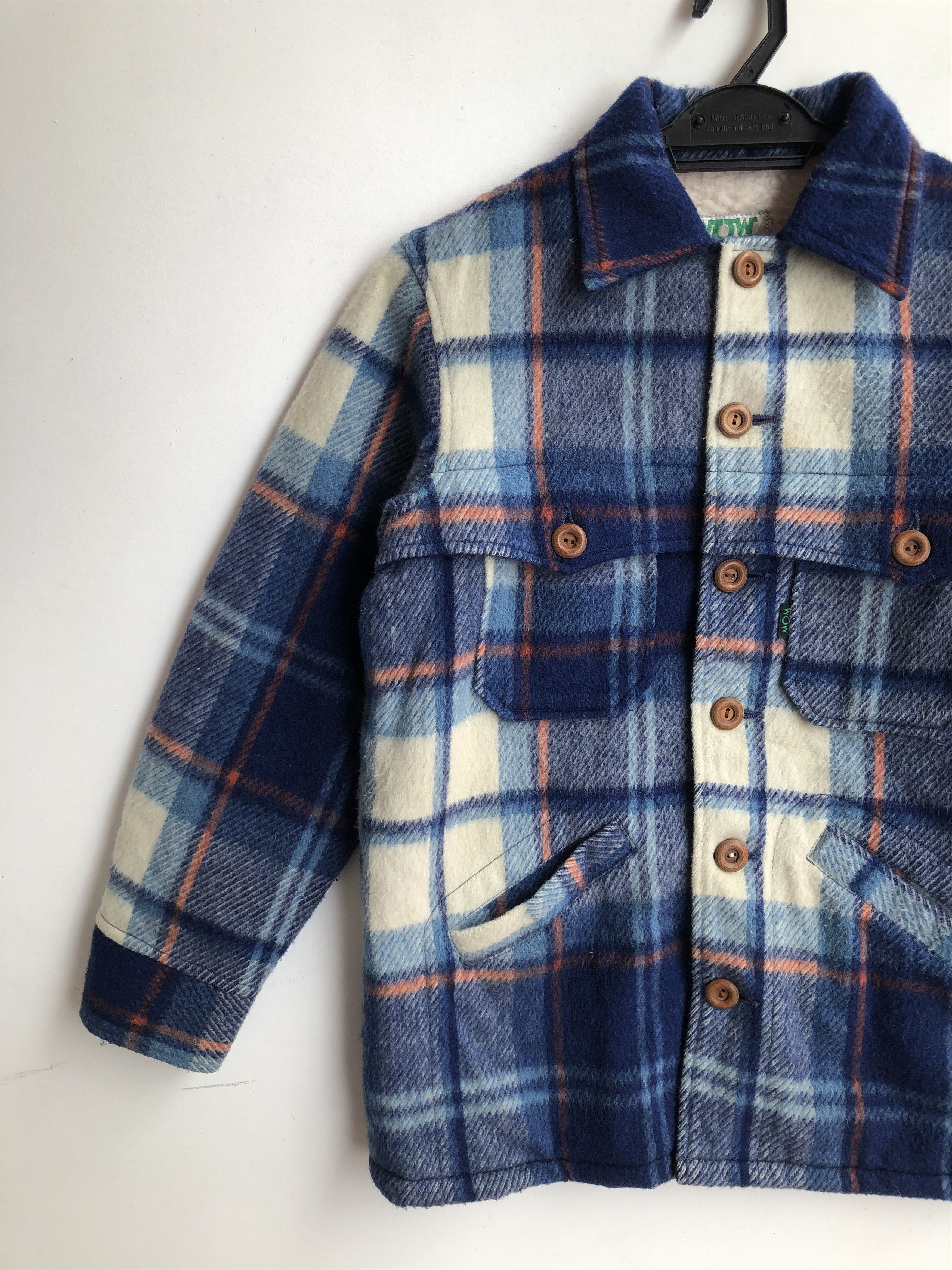 Japanese Brand × Vintage VINTAGE 80’S WOW TEIJIN WOOL FLANNEL SHEARLING JACKET Size US S / EU 44-46 / 1 - 3 Thumbnail