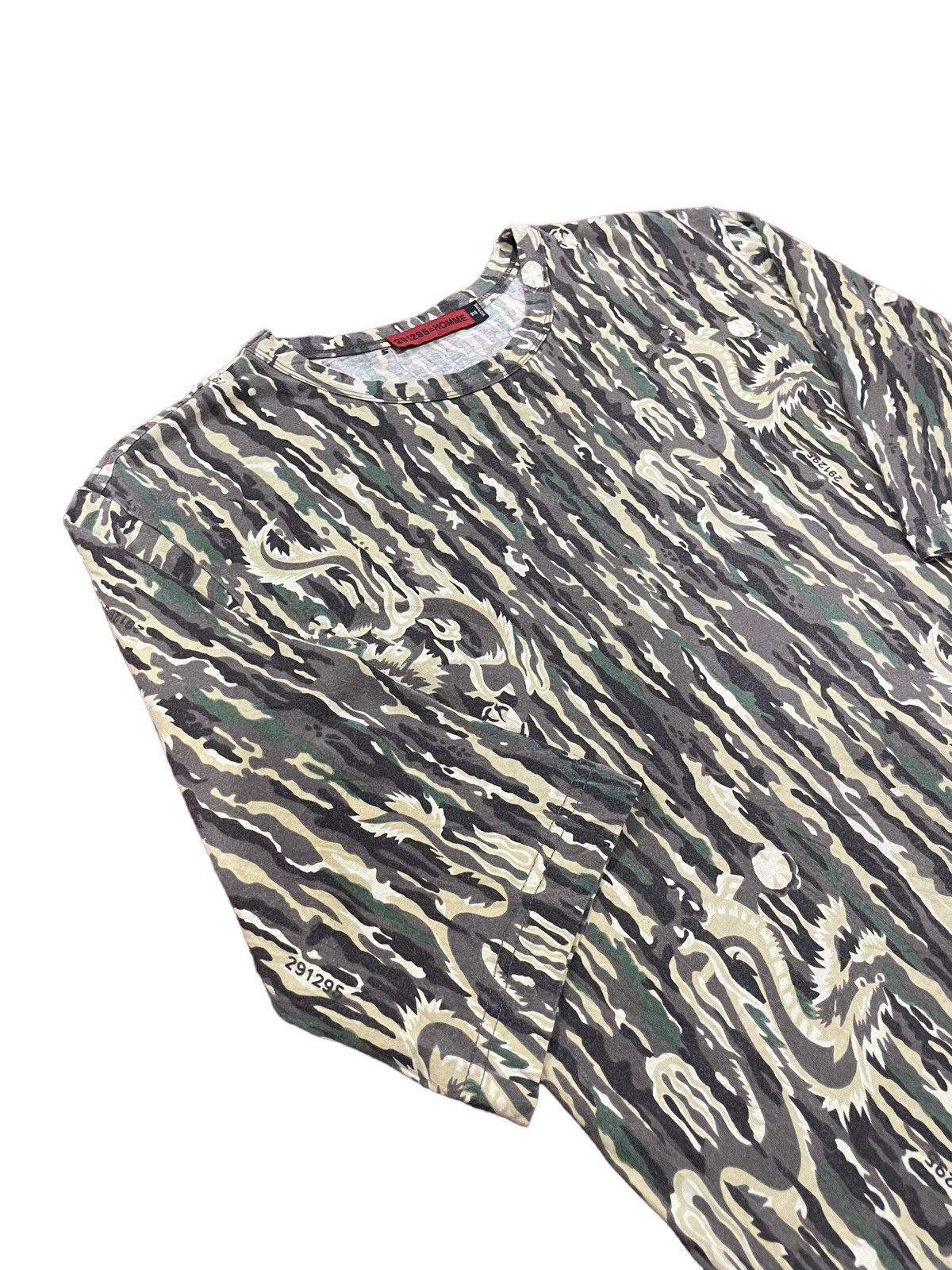 20471120 Sick🔥291295 Homme Dragon Camouflage All Over Print Tee Size US M / EU 48-50 / 2 - 6 Thumbnail