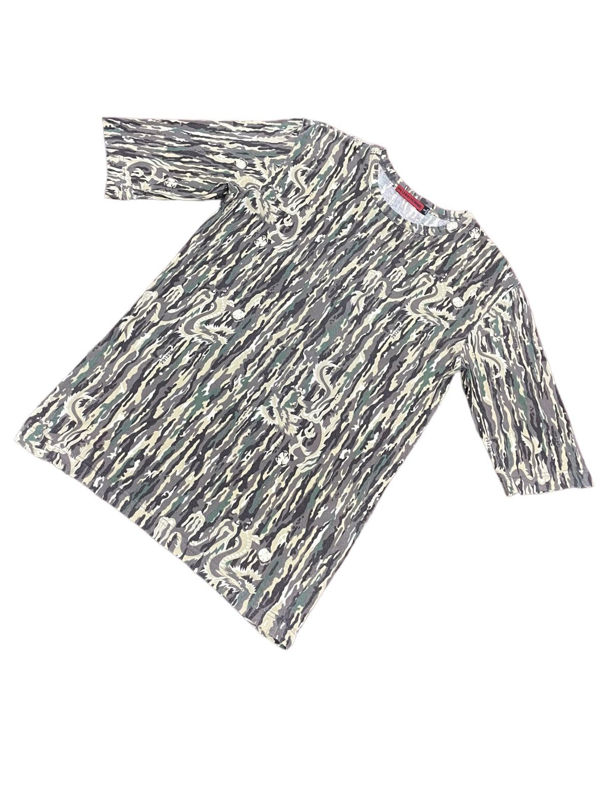20471120 Sick🔥291295 Homme Dragon Camouflage All Over Print Tee Size US M / EU 48-50 / 2 - 2 Thumbnail