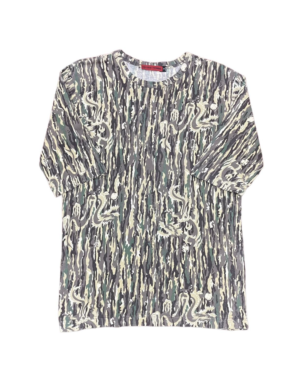 20471120 Sick🔥291295 Homme Dragon Camouflage All Over Print Tee Size US M / EU 48-50 / 2 - 5 Thumbnail
