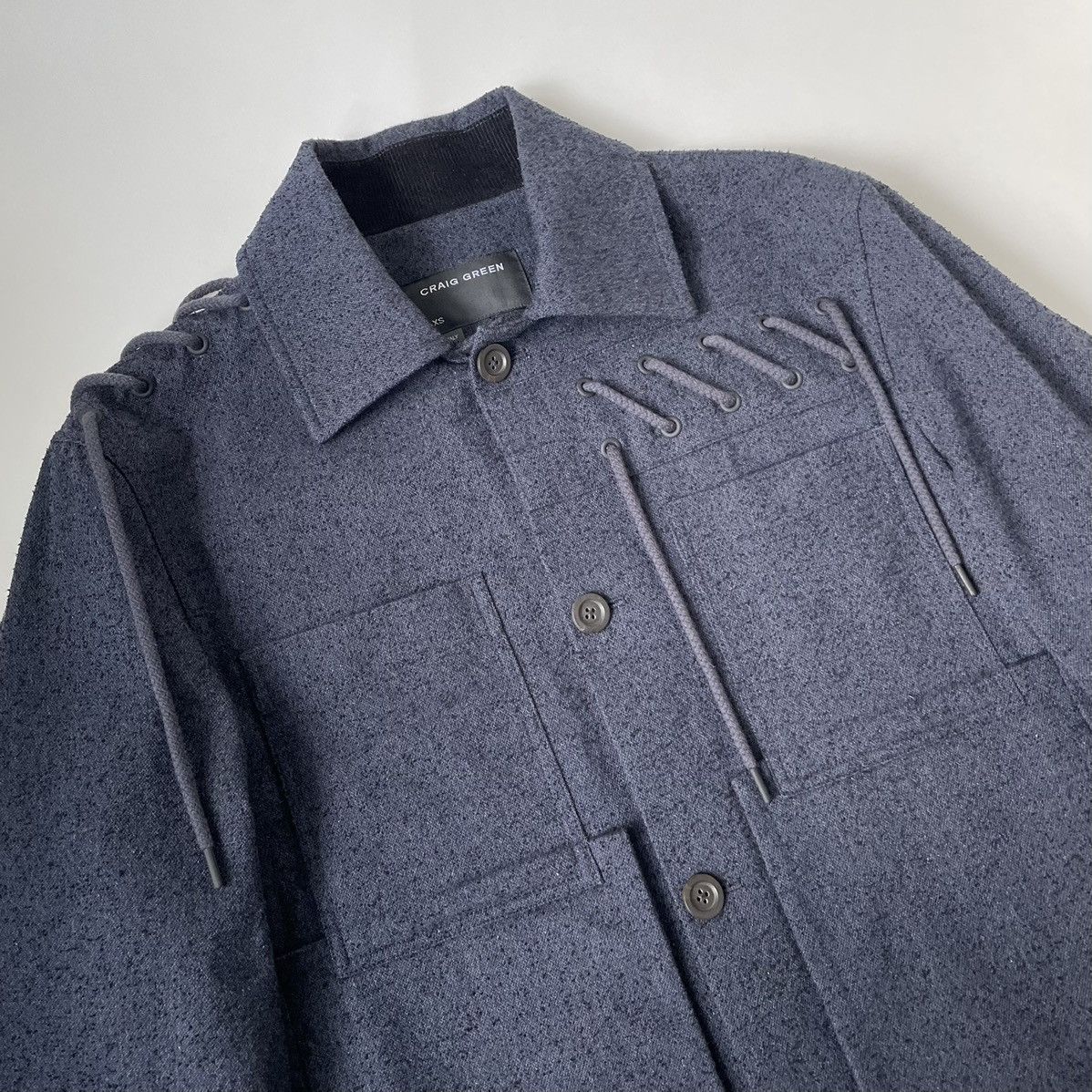 Craig Green Boucle Lace Tie Work Jacket Size US S / EU 44-46 / 1 - 4 Thumbnail