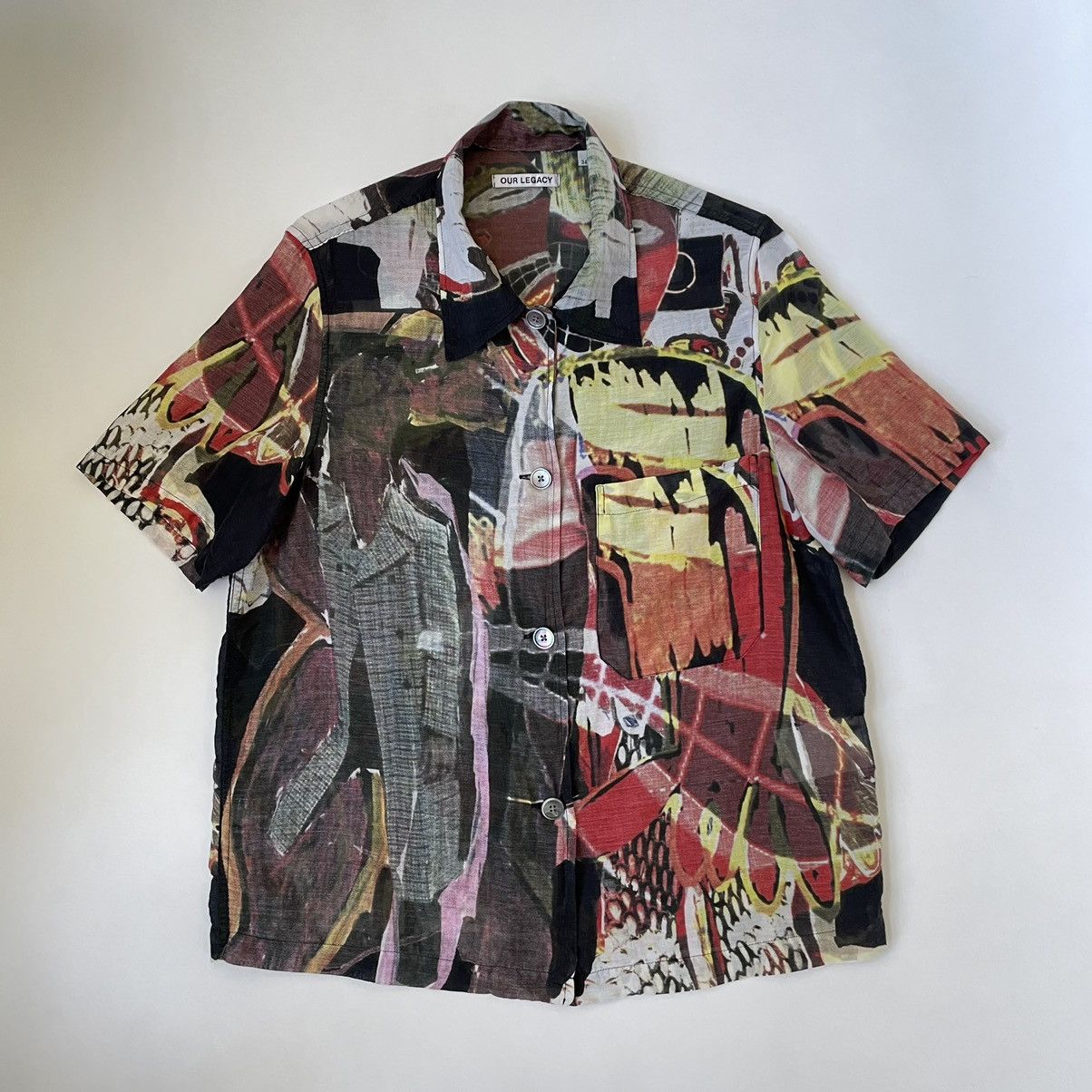 Our Legacy Basquiat Style Print Box Shirt Size S / US 4 / IT 40 - 1 Thumbnail