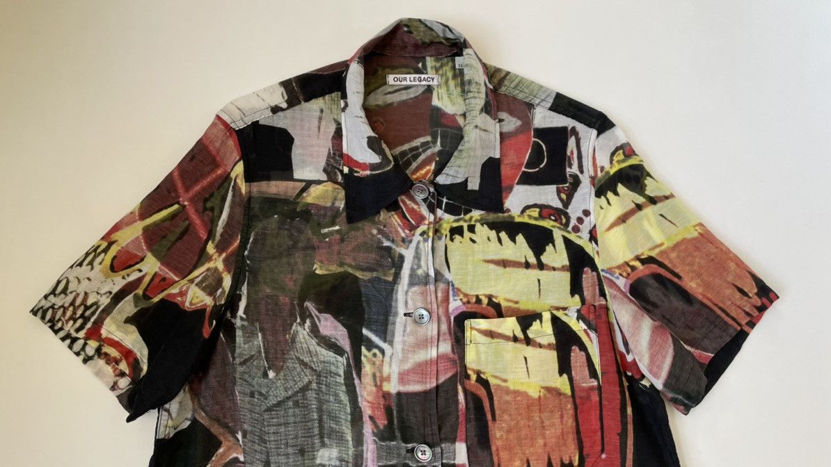 Our Legacy Basquiat Style Print Box Shirt Size S / US 4 / IT 40 - 2 Thumbnail