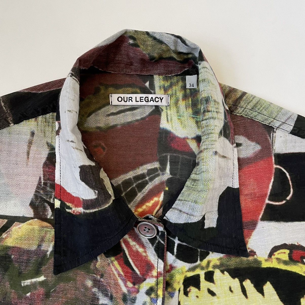 Our Legacy Basquiat Style Print Box Shirt Size S / US 4 / IT 40 - 3 Thumbnail