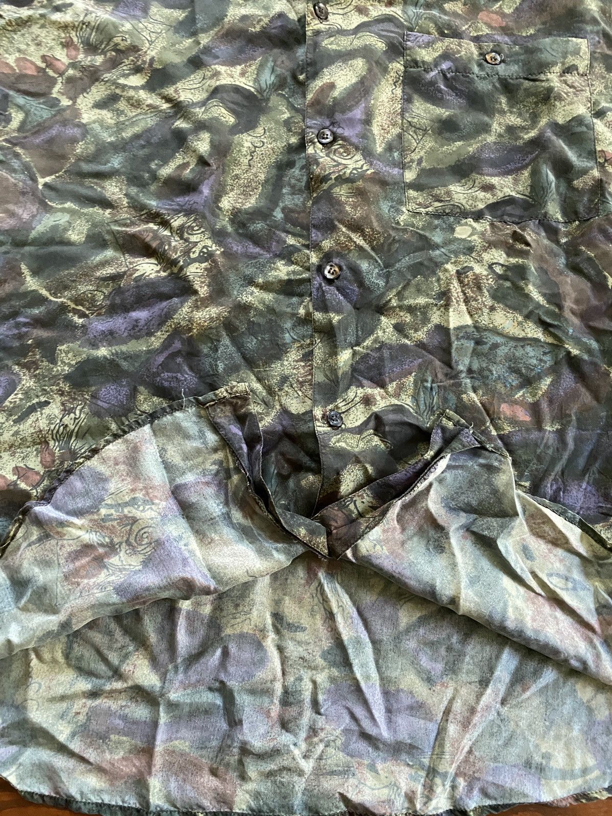 Vintage Vintage 80’s High Advantage Silk Long Sleeve Button Up Size US M / EU 48-50 / 2 - 4 Thumbnail