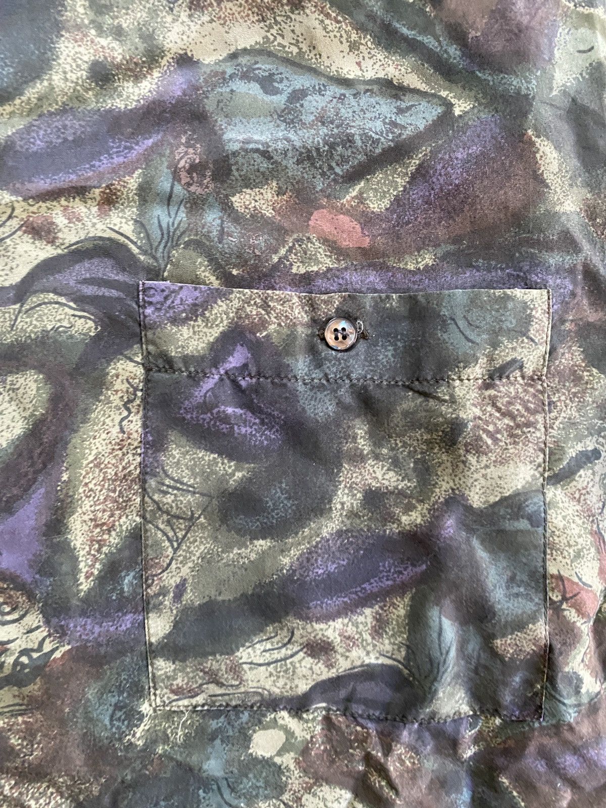 Vintage Vintage 80’s High Advantage Silk Long Sleeve Button Up Size US M / EU 48-50 / 2 - 5 Thumbnail
