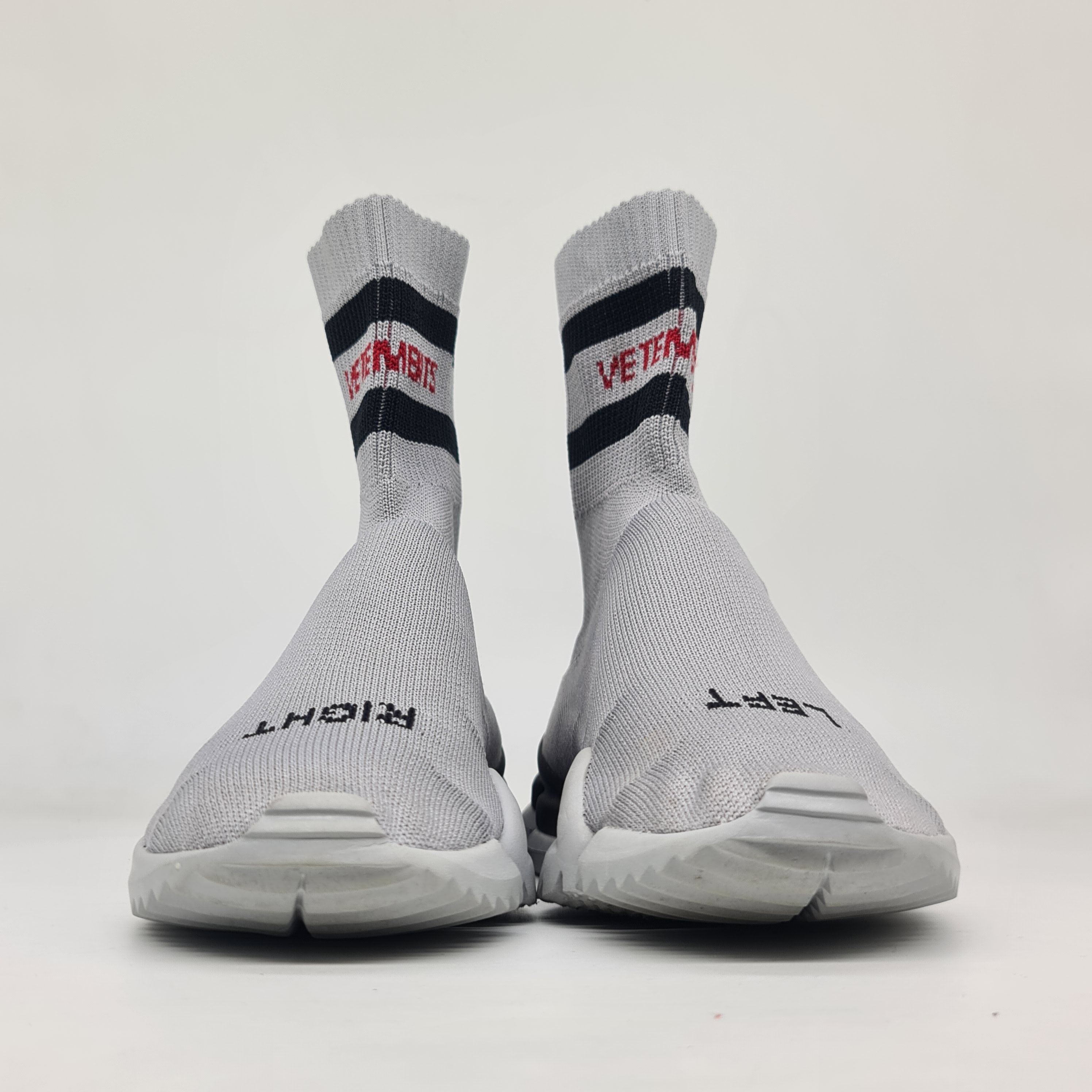 Reebok × Vetements Vetements x Reebok - Size 36 Gray Sock Runner Size US 5 / EU 37 - 3 Thumbnail