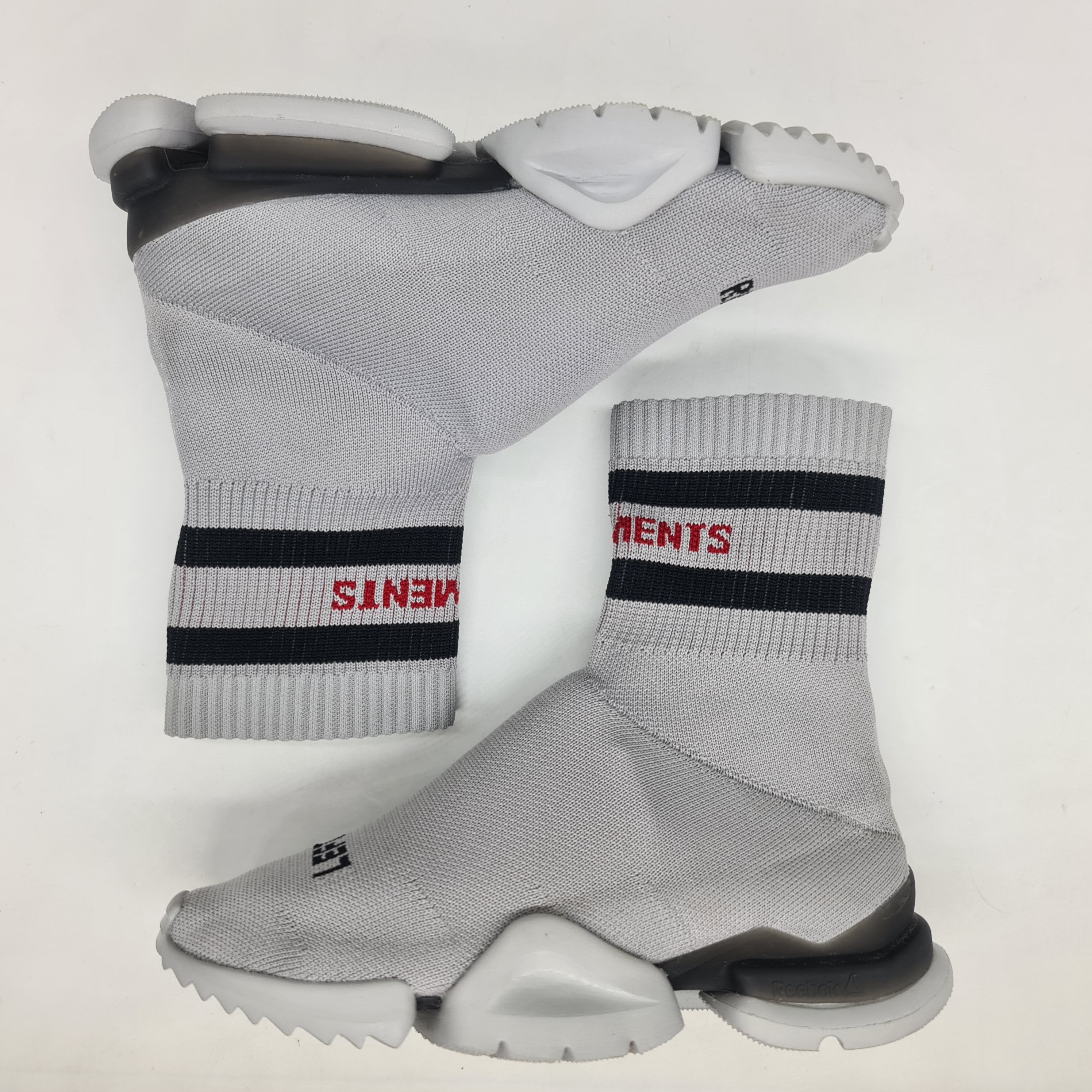 Reebok × Vetements Vetements x Reebok - Size 36 Gray Sock Runner Size US 5 / EU 37 - 5 Thumbnail