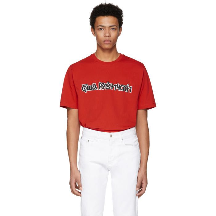 Gosha rubchinskiy 2024 red t shirt