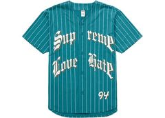 supreme baseball jersey size M love hate 94