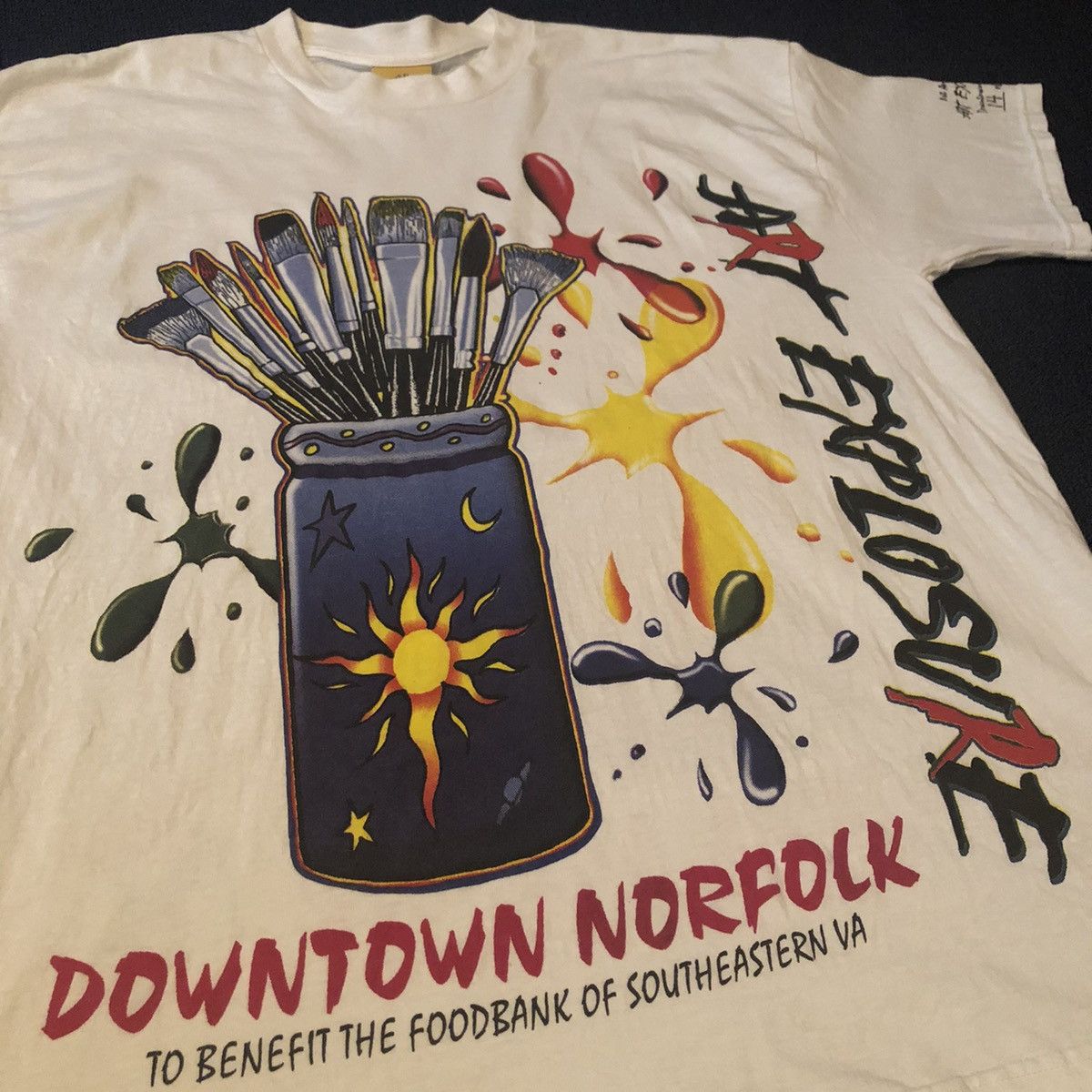 Vintage Vintage 1999 1st Annual Art Explosure Big Logo Graphic Tee Size US XL / EU 56 / 4 - 2 Thumbnail