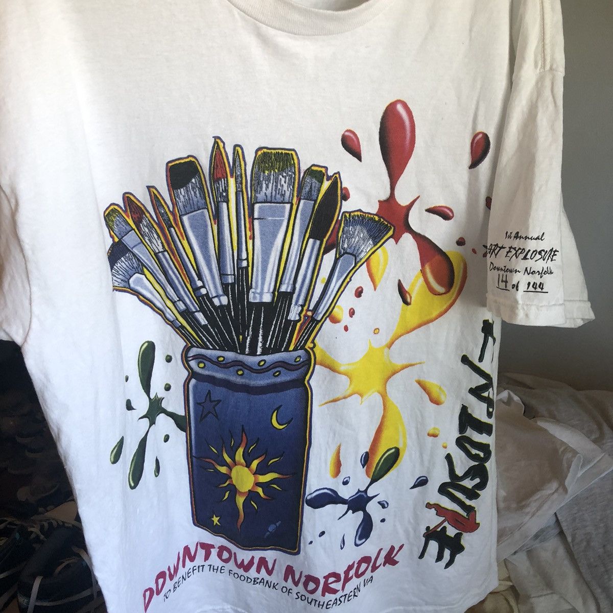 Vintage Vintage 1999 1st Annual Art Explosure Big Logo Graphic Tee Size US XL / EU 56 / 4 - 3 Thumbnail