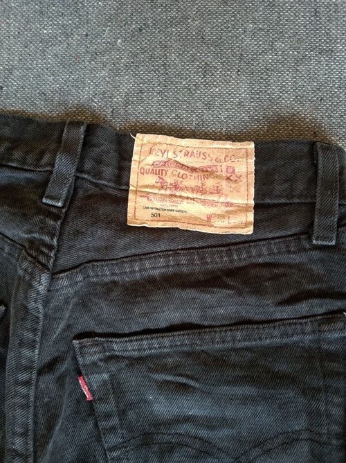 Levi's × Vintage Vintage Levis 501 Black Distressed Jeans 29x31 Size US 29 - 5 Thumbnail