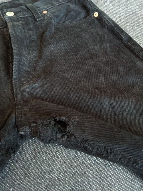 Levi's × Vintage Vintage Levis 501 Black Distressed Jeans 29x31 Size US 29 - 10 Thumbnail