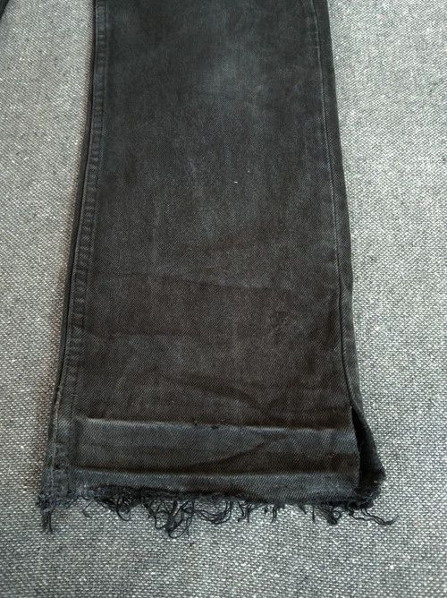 Levi's × Vintage Vintage Levis 501 Black Distressed Jeans 29x31 Size US 29 - 4 Thumbnail