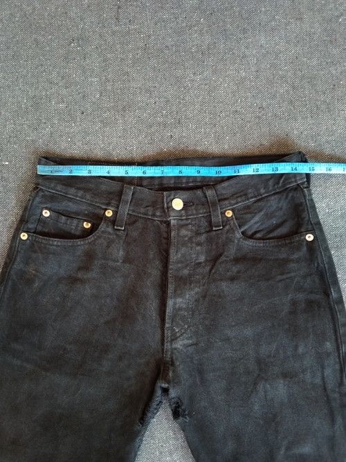 Levi's × Vintage Vintage Levis 501 Black Distressed Jeans 29x31 Size US 29 - 11 Thumbnail
