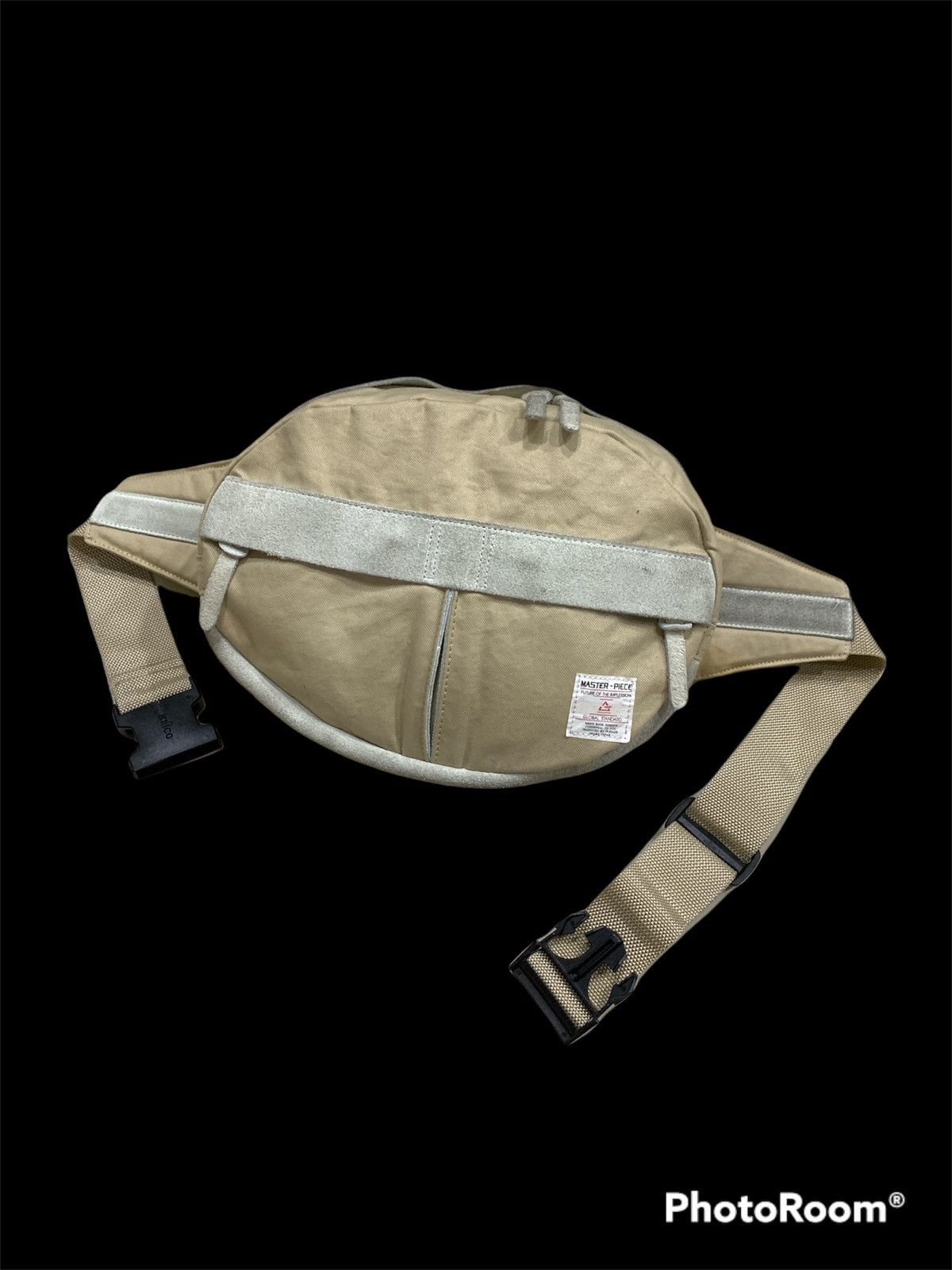 image of Masterpiece Mspc Japan Waist Crossbody Bag Bumbag in Cream, Men's