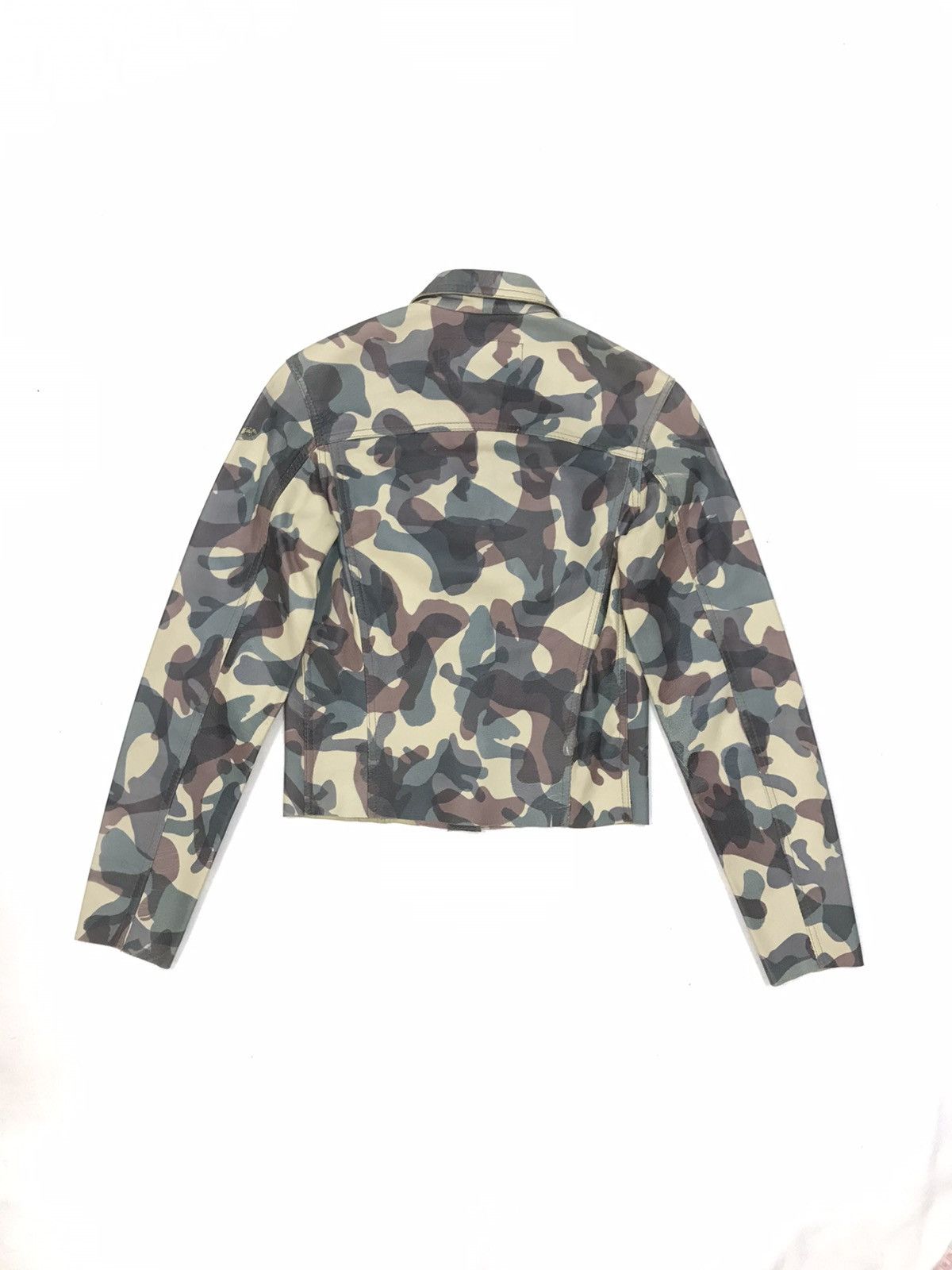 Lucien Pellat-Finet LUCIEN PELLAT FINET CAMO CROP LEATHER JACKET ITALY Size US XS / EU 42 / 0 - 3 Thumbnail