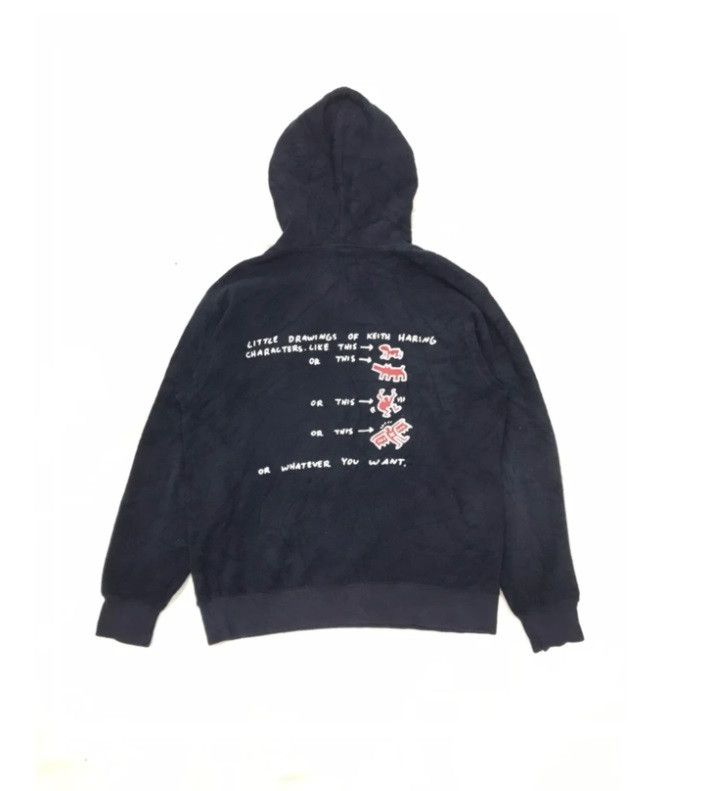 Keith Haring × Uniqlo KEITH HARING FLEECE HOODIE 9/10 CONDITION UNIQLO Size US L / EU 52-54 / 3 - 1 Thumbnail