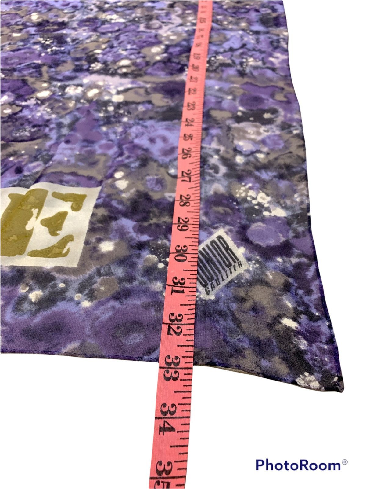 Jean Paul Gaultier VINTAGE JUNIOR GAULTIER ABSTRACT SILK SCARF Size ONE SIZE - 4 Thumbnail