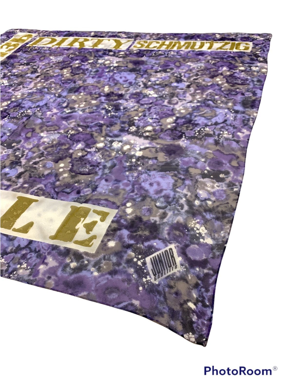 Jean Paul Gaultier VINTAGE JUNIOR GAULTIER ABSTRACT SILK SCARF Size ONE SIZE - 2 Thumbnail