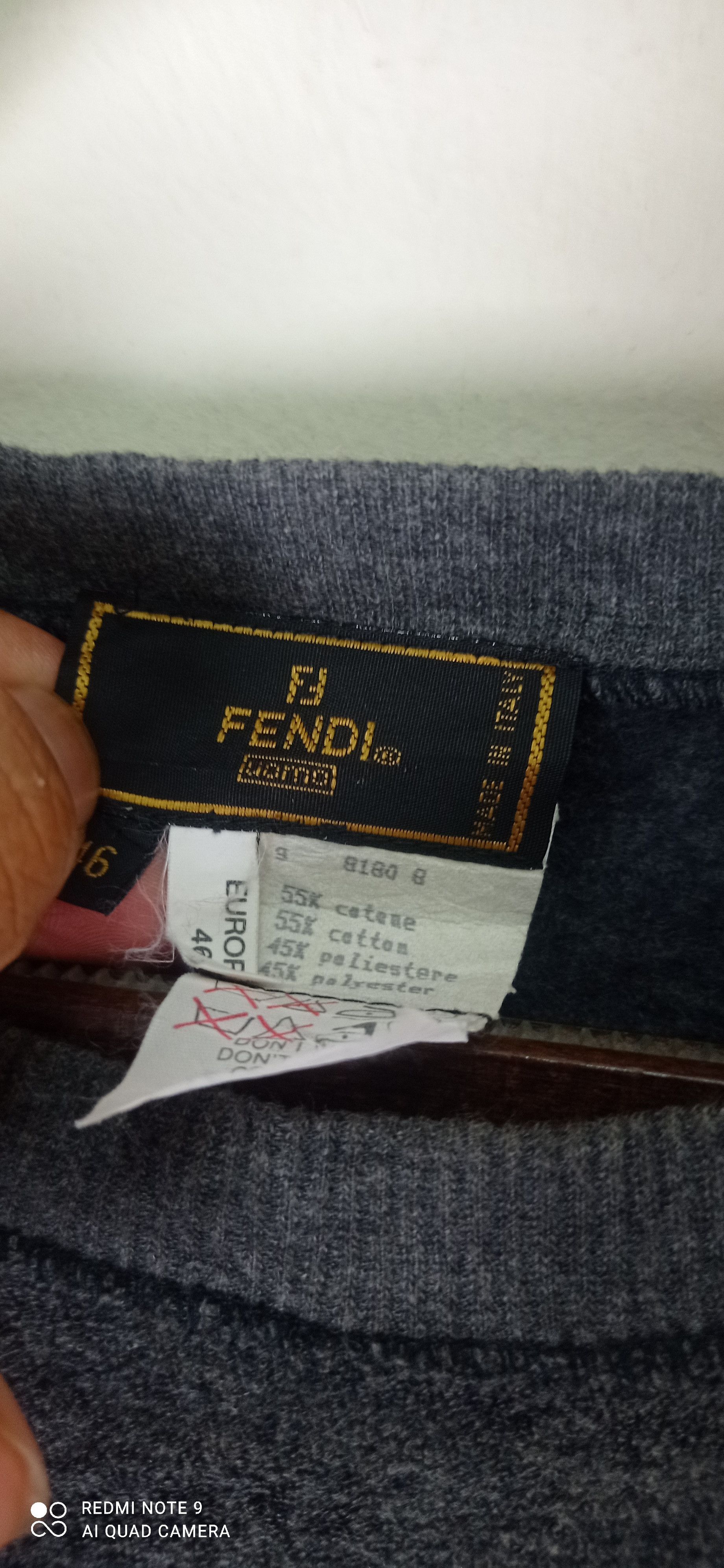 Fendi Vintage Fendi Fleece Sweatshirt Made In Italy Size US XL / EU 56 / 4 - 10 Thumbnail