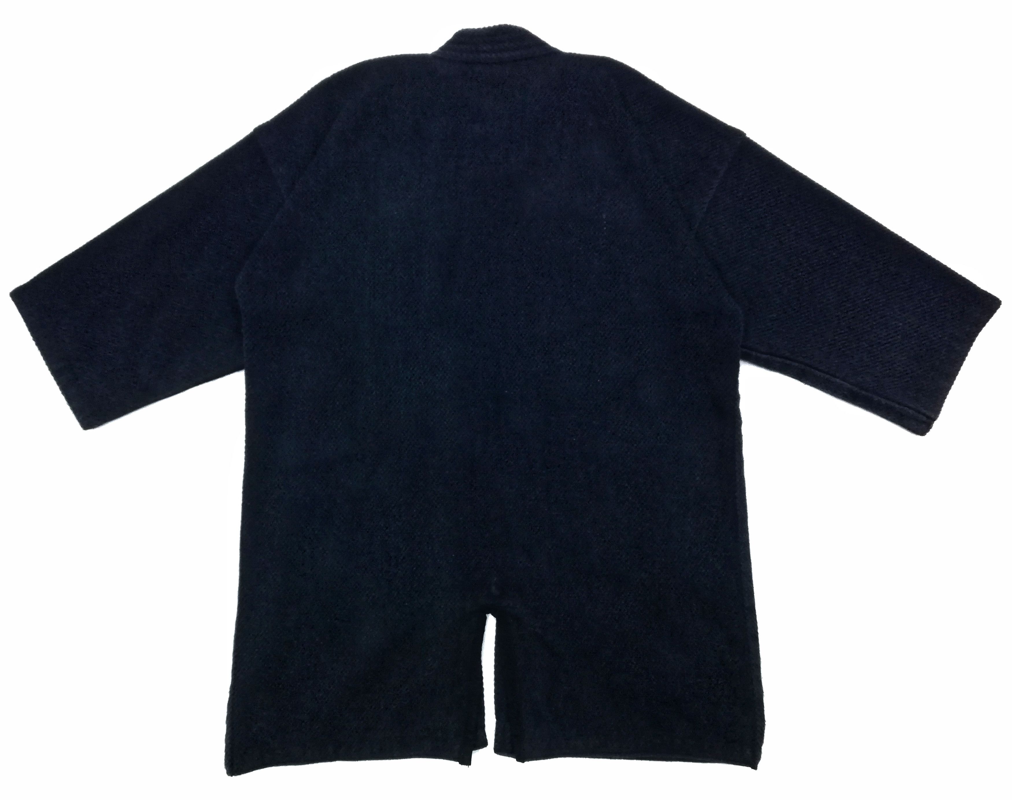 Indigo × Japanese Brand 🔥Dyed Sashiko Noragi Kimono Visvim Style Design Cotton🔥 Size US L / EU 52-54 / 3 - 9 Thumbnail