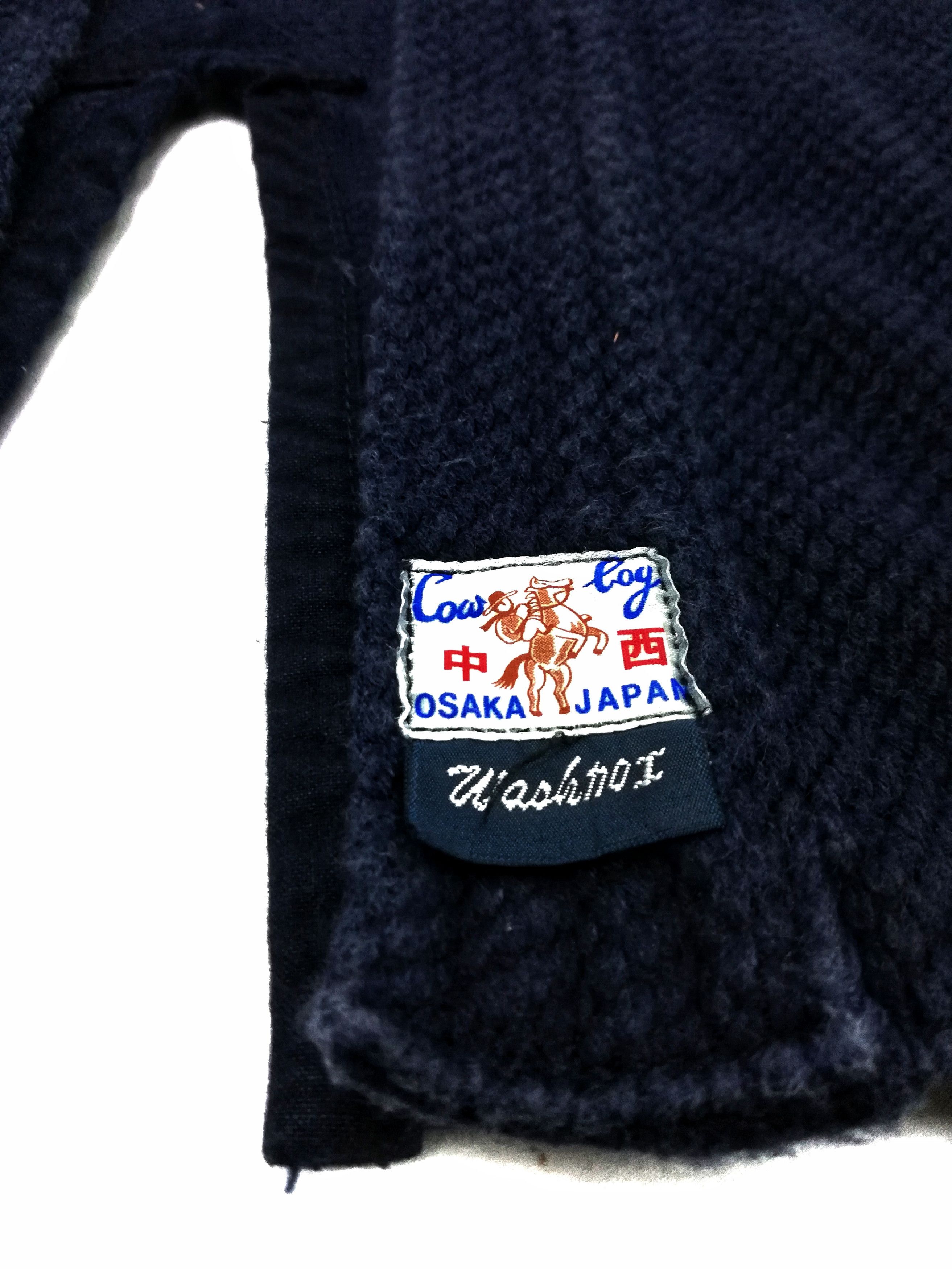 Indigo × Japanese Brand 🔥Dyed Sashiko Noragi Kimono Visvim Style Design Cotton🔥 Size US L / EU 52-54 / 3 - 7 Thumbnail