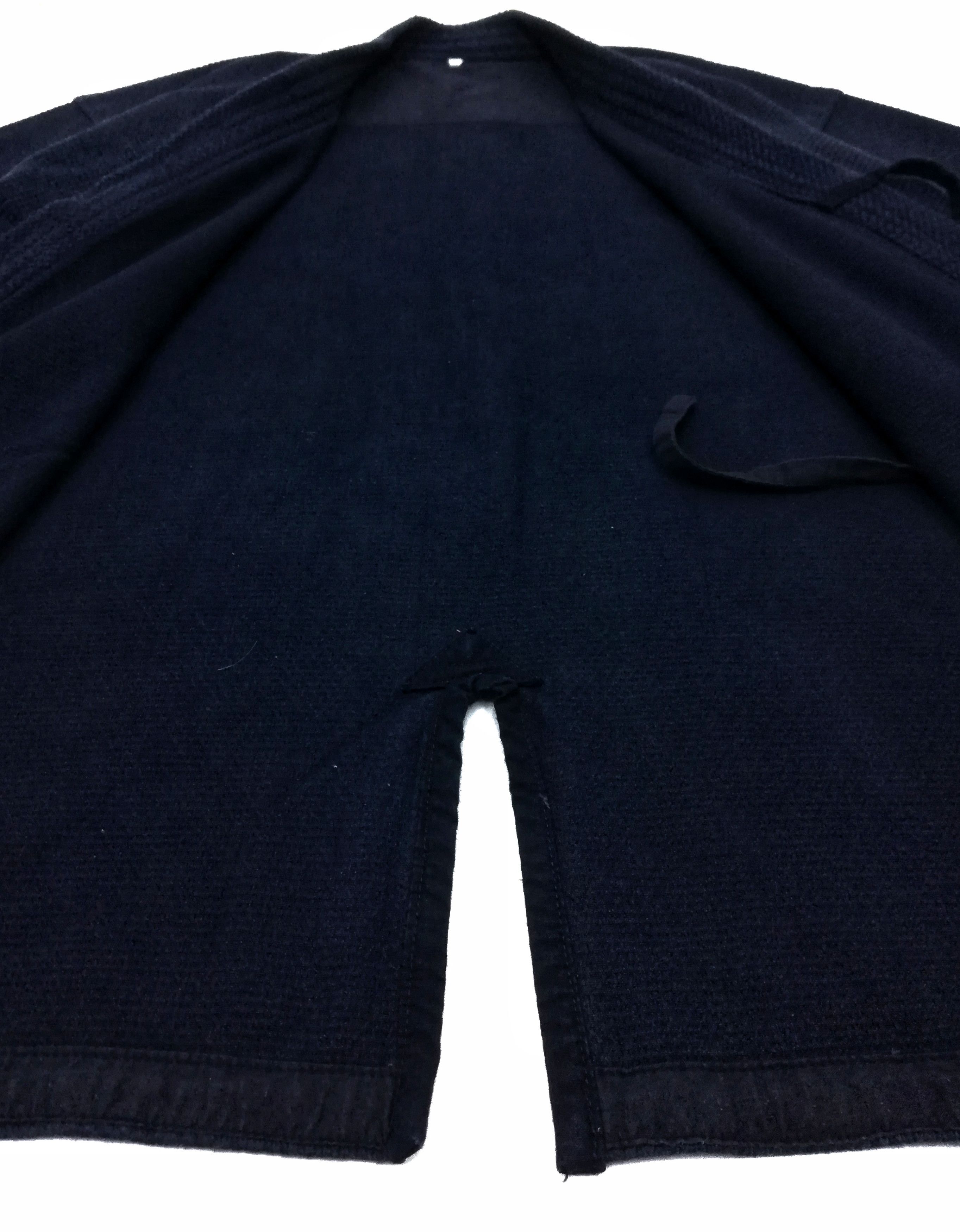 Indigo × Japanese Brand 🔥Dyed Sashiko Noragi Kimono Visvim Style Design Cotton🔥 Size US L / EU 52-54 / 3 - 6 Thumbnail