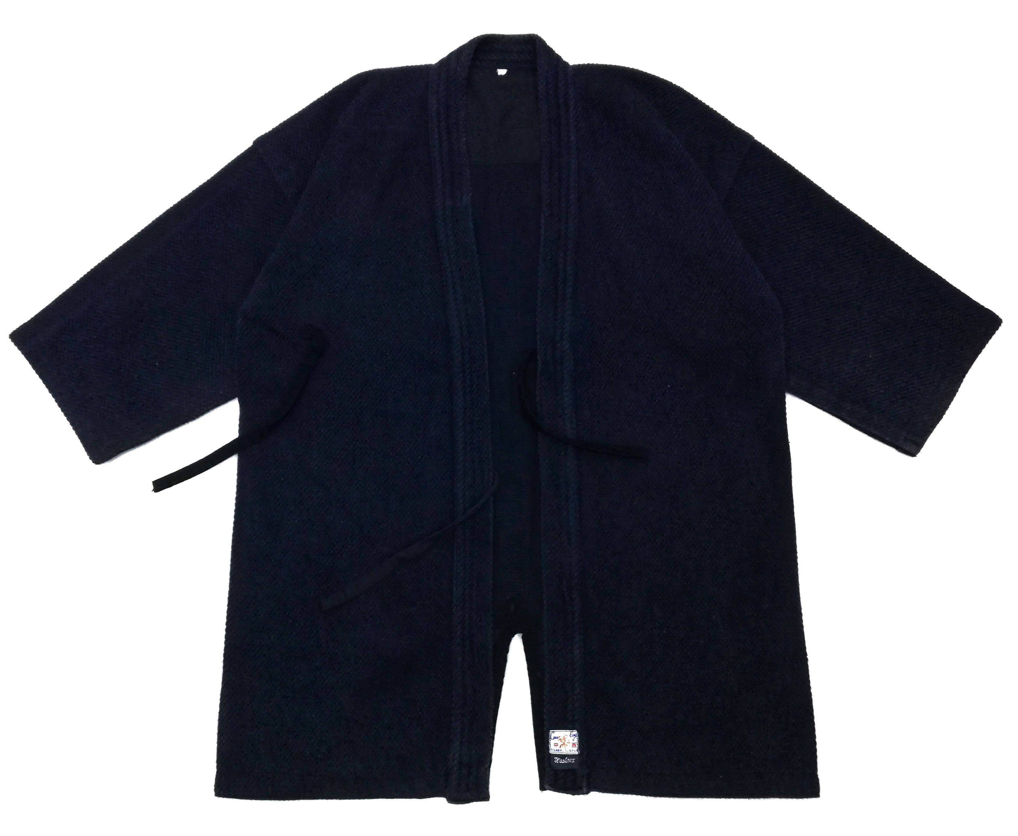 Indigo × Japanese Brand 🔥Dyed Sashiko Noragi Kimono Visvim Style Design Cotton🔥 Size US L / EU 52-54 / 3 - 2 Thumbnail