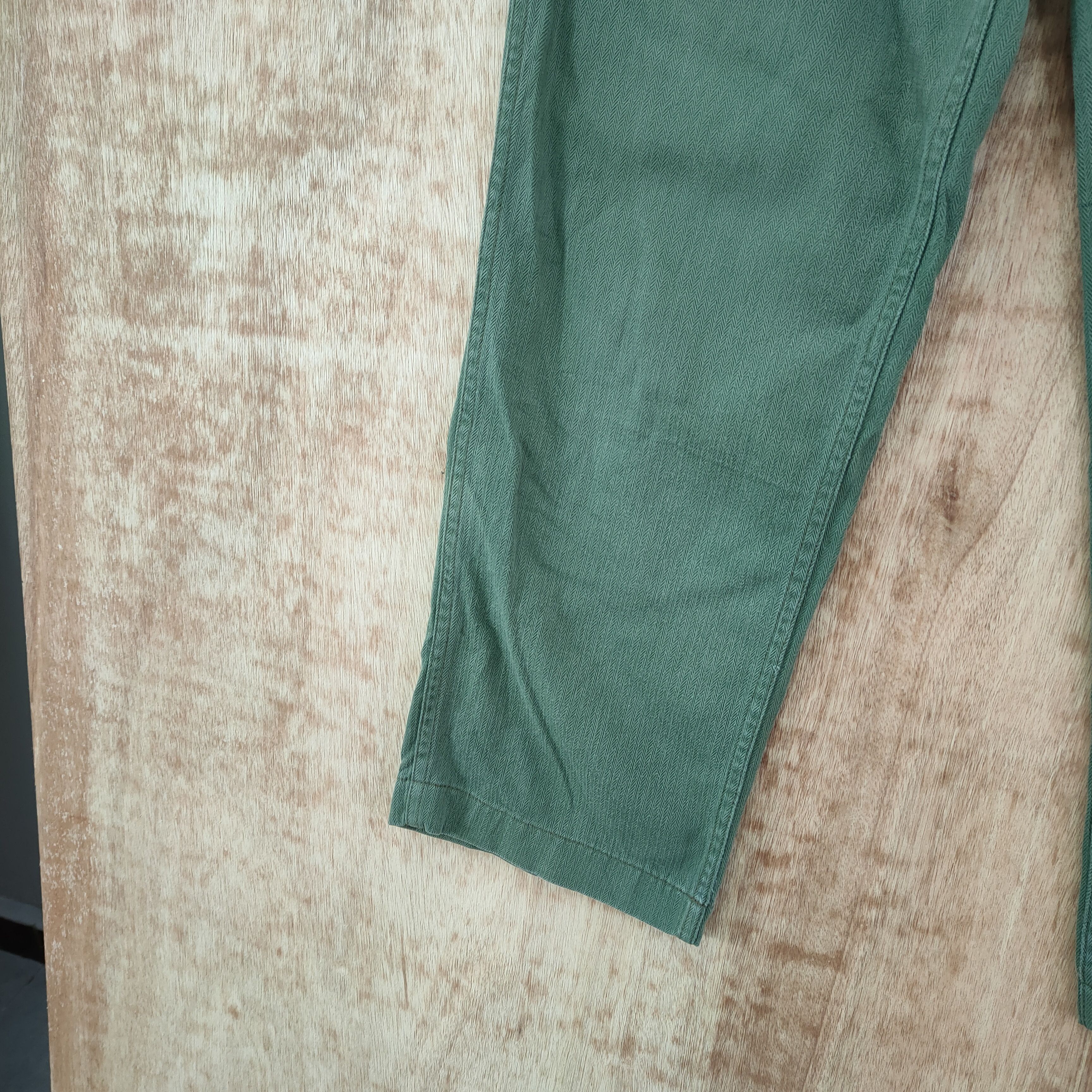 Vintage VINTAGE CAMCO FADED GREEN TROUSERS CHINO PANTS Size US 32 / EU 48 - 13 Thumbnail