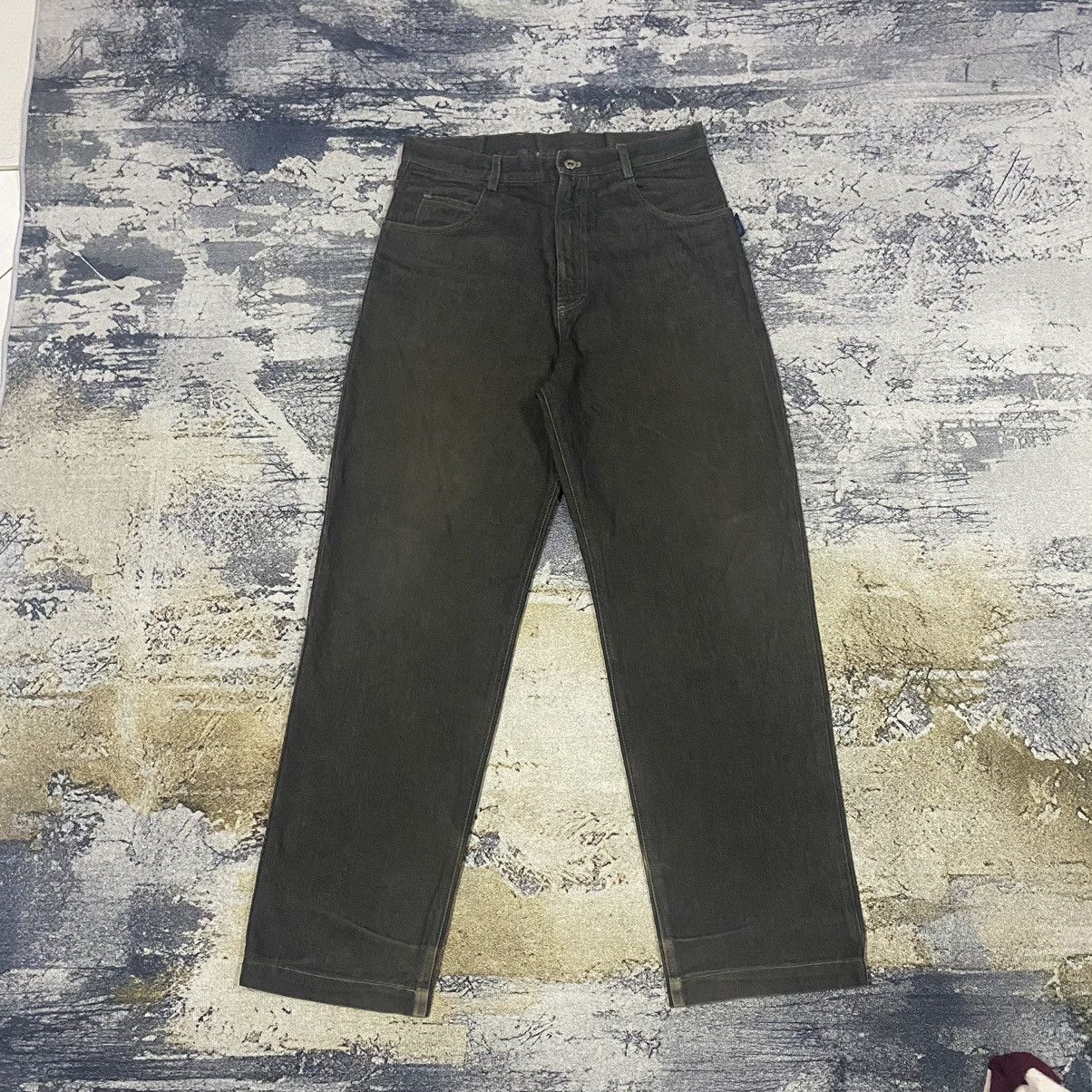Japanese Brand × Neighborhood × Vintage Vintage Neighborhood Skateboard R.O.K Black Baggy Denim Jean Size US 32 / EU 48 - 2 Thumbnail