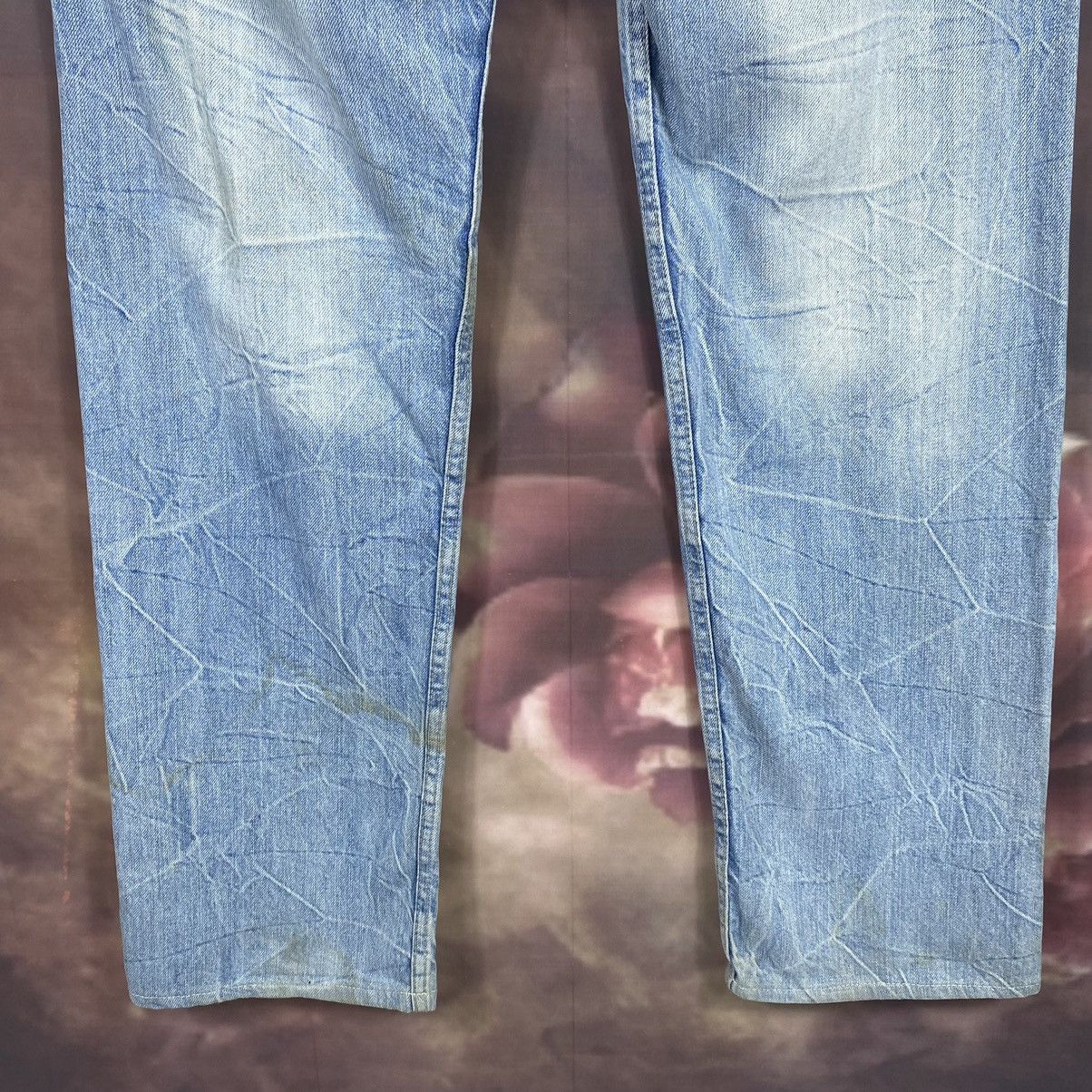 Japanese Brand × KMRii × Vintage Vintage Japanese Double Waist Light Washed Denim Jeans Size US 32 / EU 48 - 10 Thumbnail