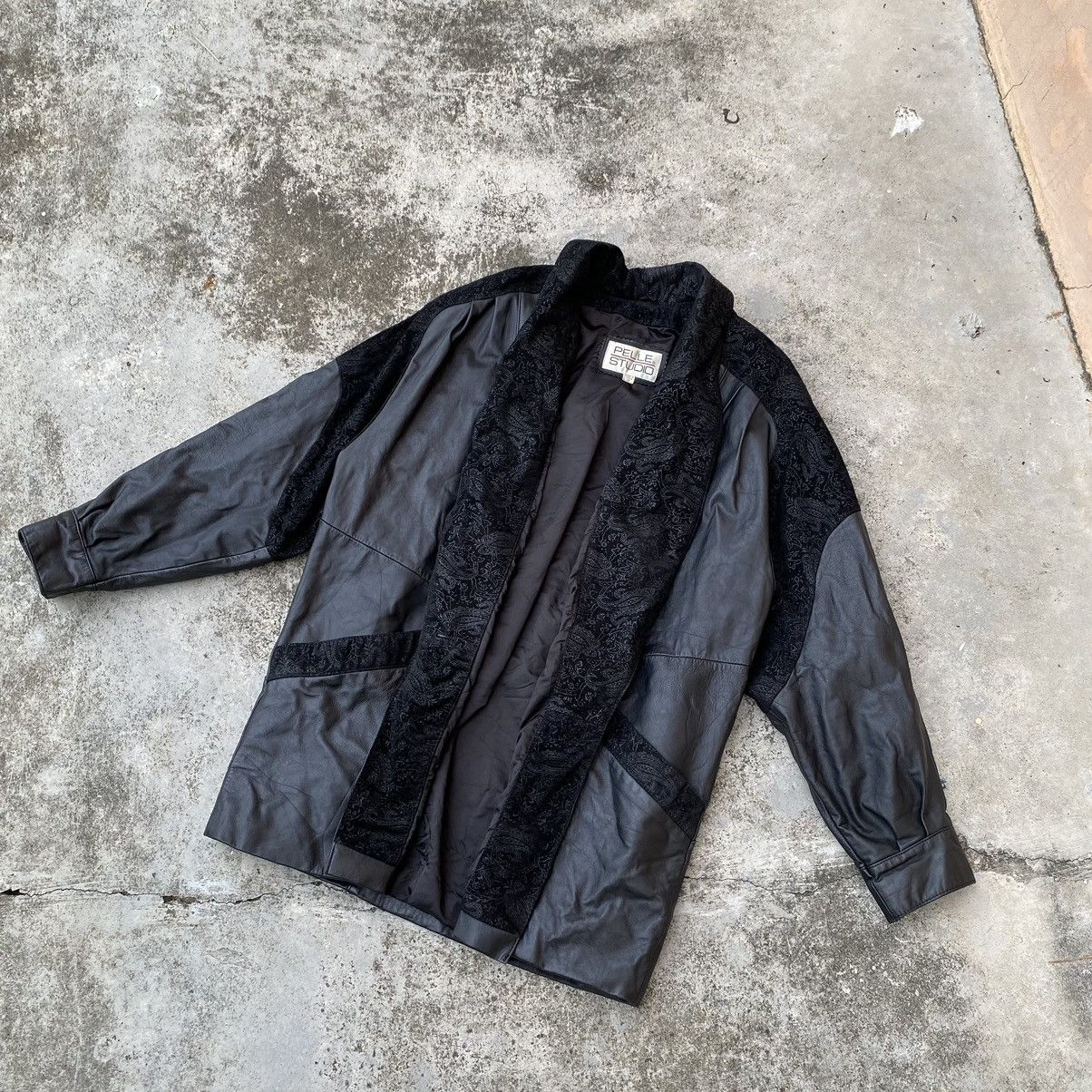 image of Vintage Pelle Studio Paislee Leather Jacket in Black, Men's (Size Medium)