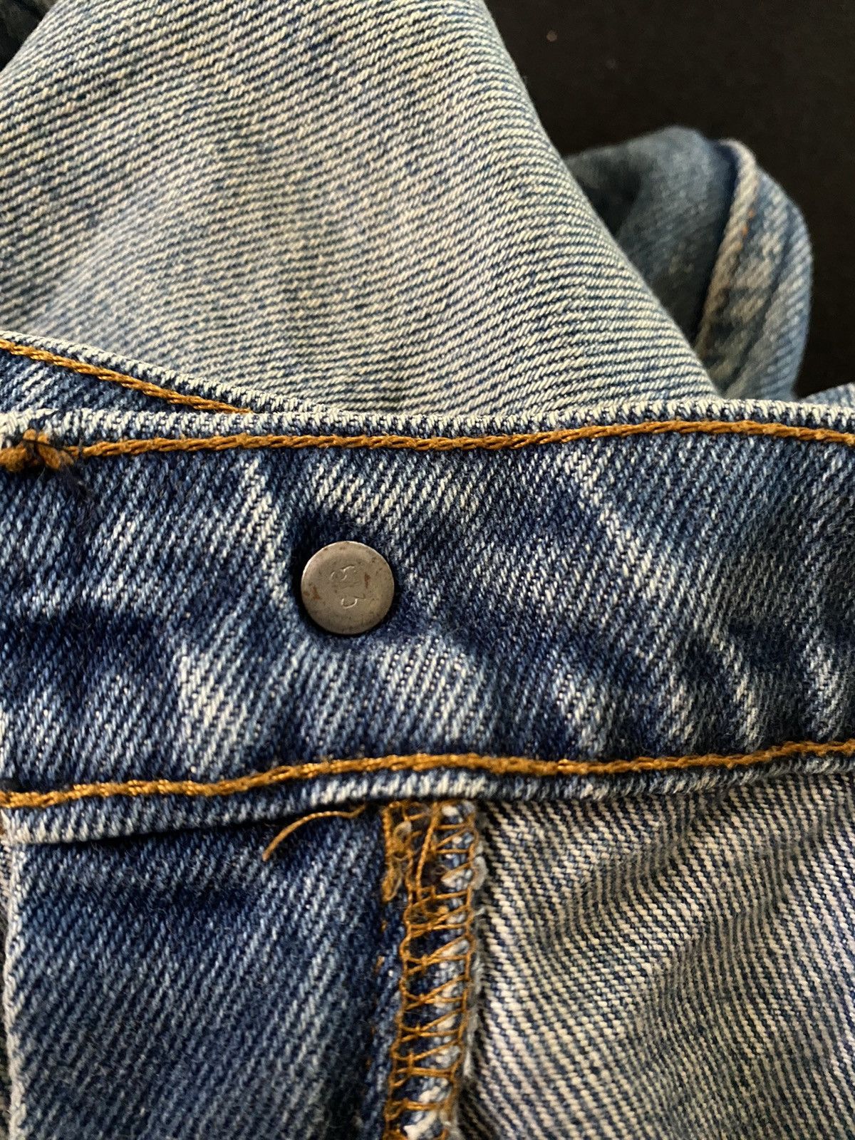 Levi's × Vintage Vintage Levi’s 513 Distressed Orange Tab Size US 34 / EU 50 - 10 Thumbnail