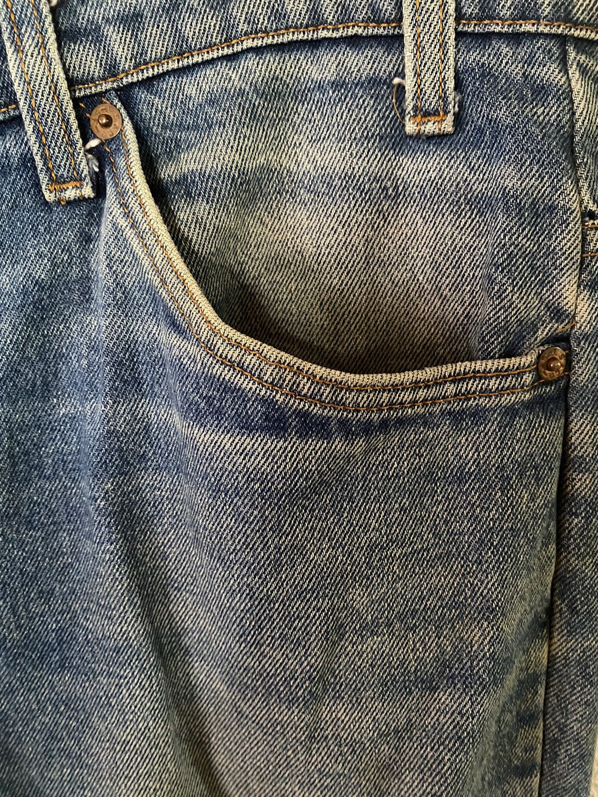 Levi's × Vintage Vintage Levi’s 513 Distressed Orange Tab Size US 34 / EU 50 - 3 Thumbnail