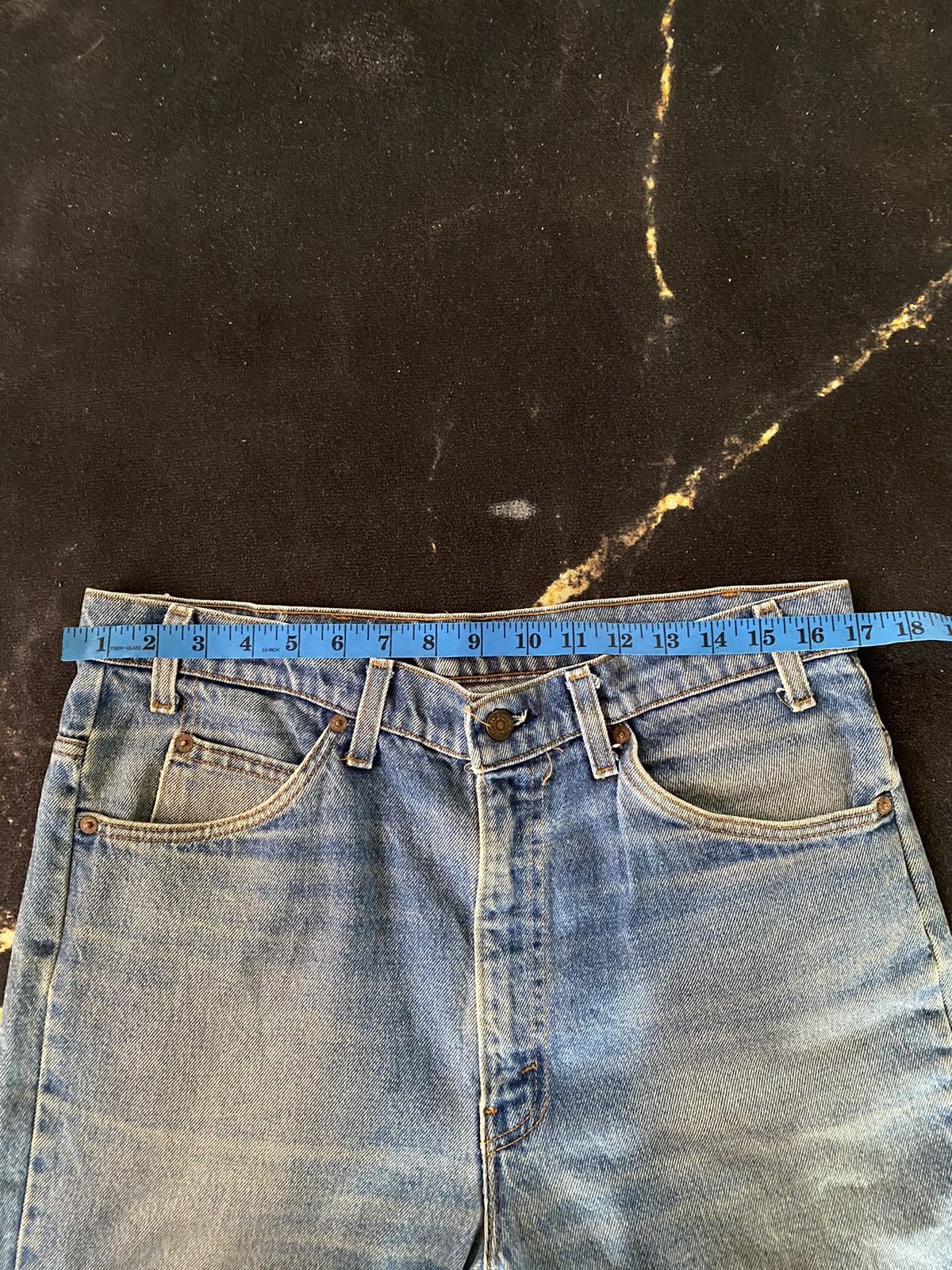 Levi's × Vintage Vintage Levi’s 513 Distressed Orange Tab Size US 34 / EU 50 - 15 Thumbnail