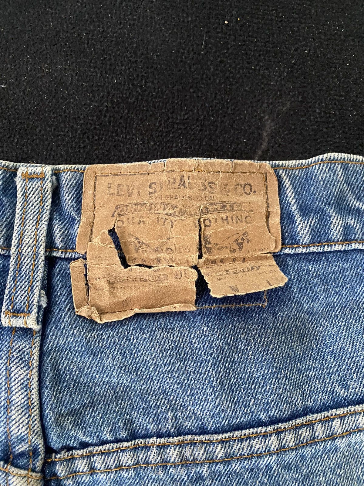 Levi's × Vintage Vintage Levi’s 513 Distressed Orange Tab Size US 34 / EU 50 - 7 Thumbnail