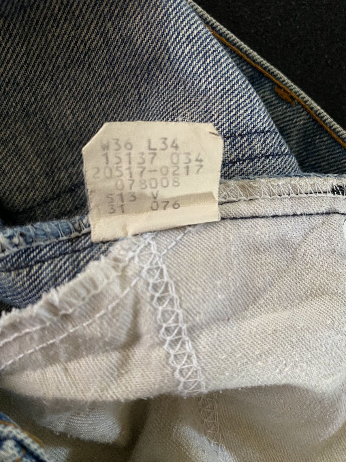 Levi's × Vintage Vintage Levi’s 513 Distressed Orange Tab Size US 34 / EU 50 - 14 Thumbnail