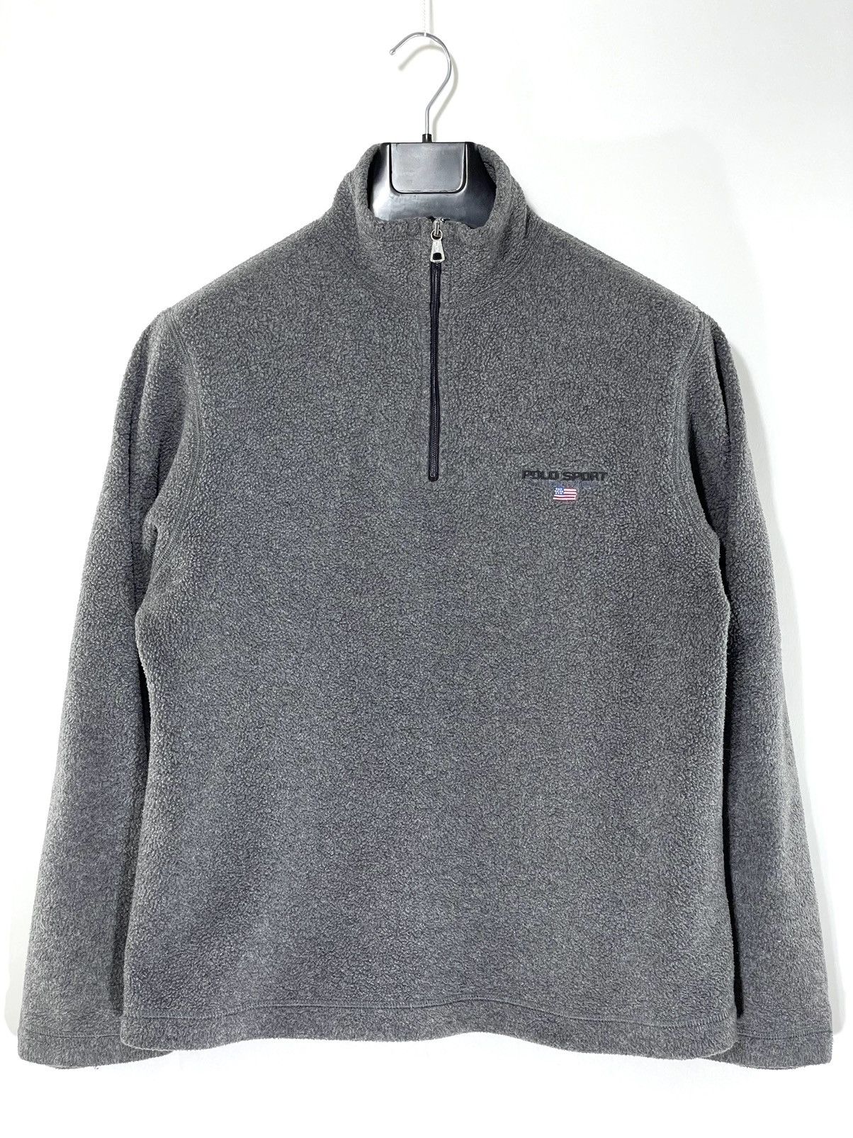 image of Made In USA x Polo Ralph Lauren Ralph Laurent Polo Sport Fleece Top in Grey, Men's (Size Medium)