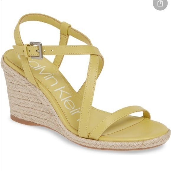 calvin klein bellemine espadrille wedge