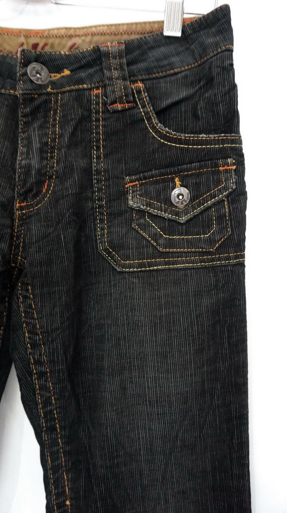 Japanese Brand BACK NUMBER Flared Skinny Low rise Womens Corduroy Size US 29 - 5 Thumbnail