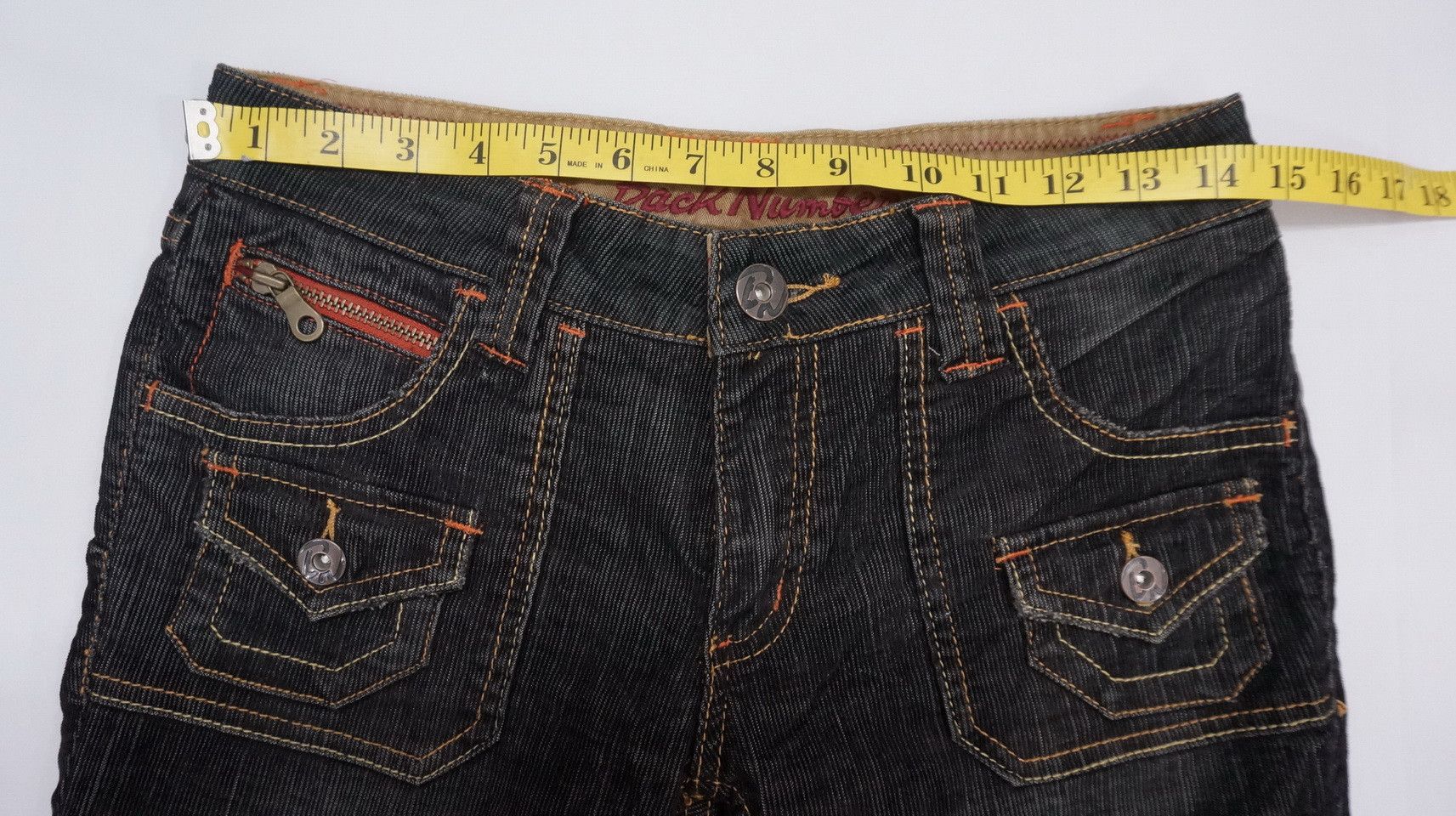Japanese Brand BACK NUMBER Flared Skinny Low rise Womens Corduroy Size US 29 - 9 Thumbnail