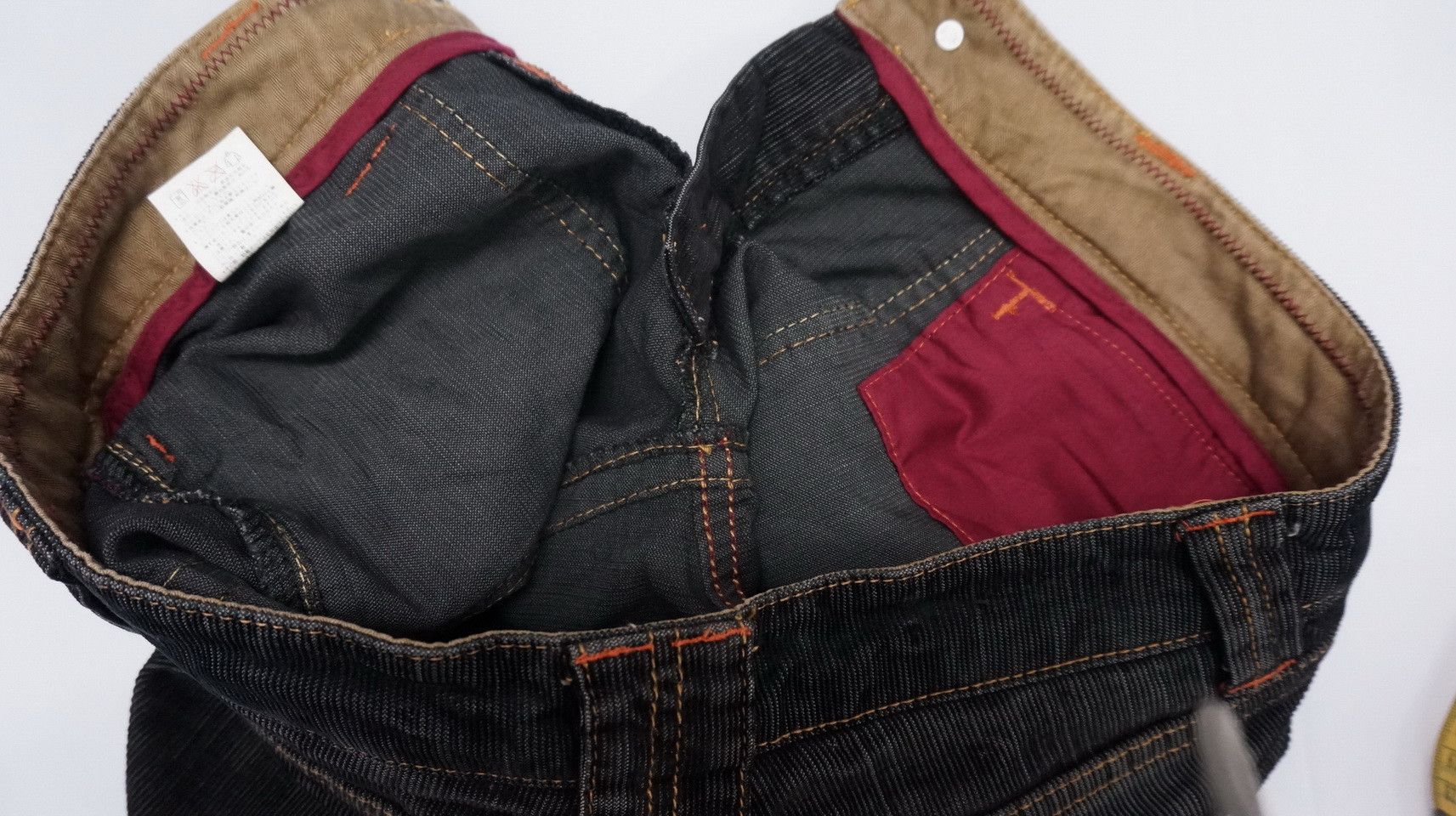 Japanese Brand BACK NUMBER Flared Skinny Low rise Womens Corduroy Size US 29 - 18 Thumbnail