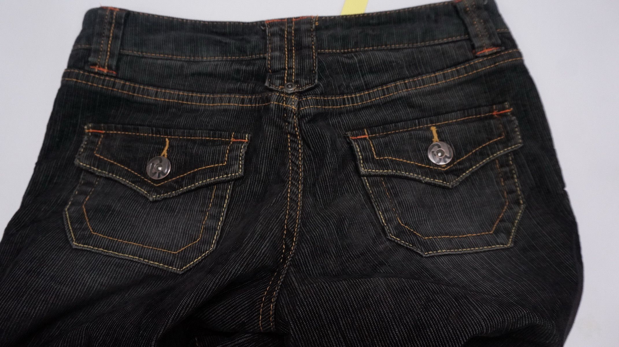 Japanese Brand BACK NUMBER Flared Skinny Low rise Womens Corduroy Size US 29 - 15 Thumbnail