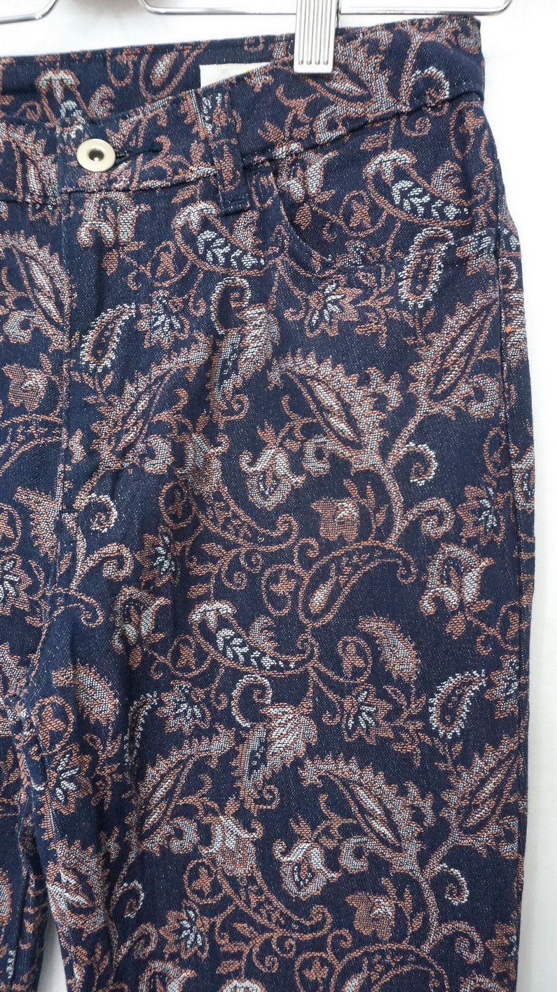 Japanese Brand Japanese Brand J-GRAVITY Floral Light Denim Women's Pants Size 27" / US 4 / IT 40 - 2 Thumbnail